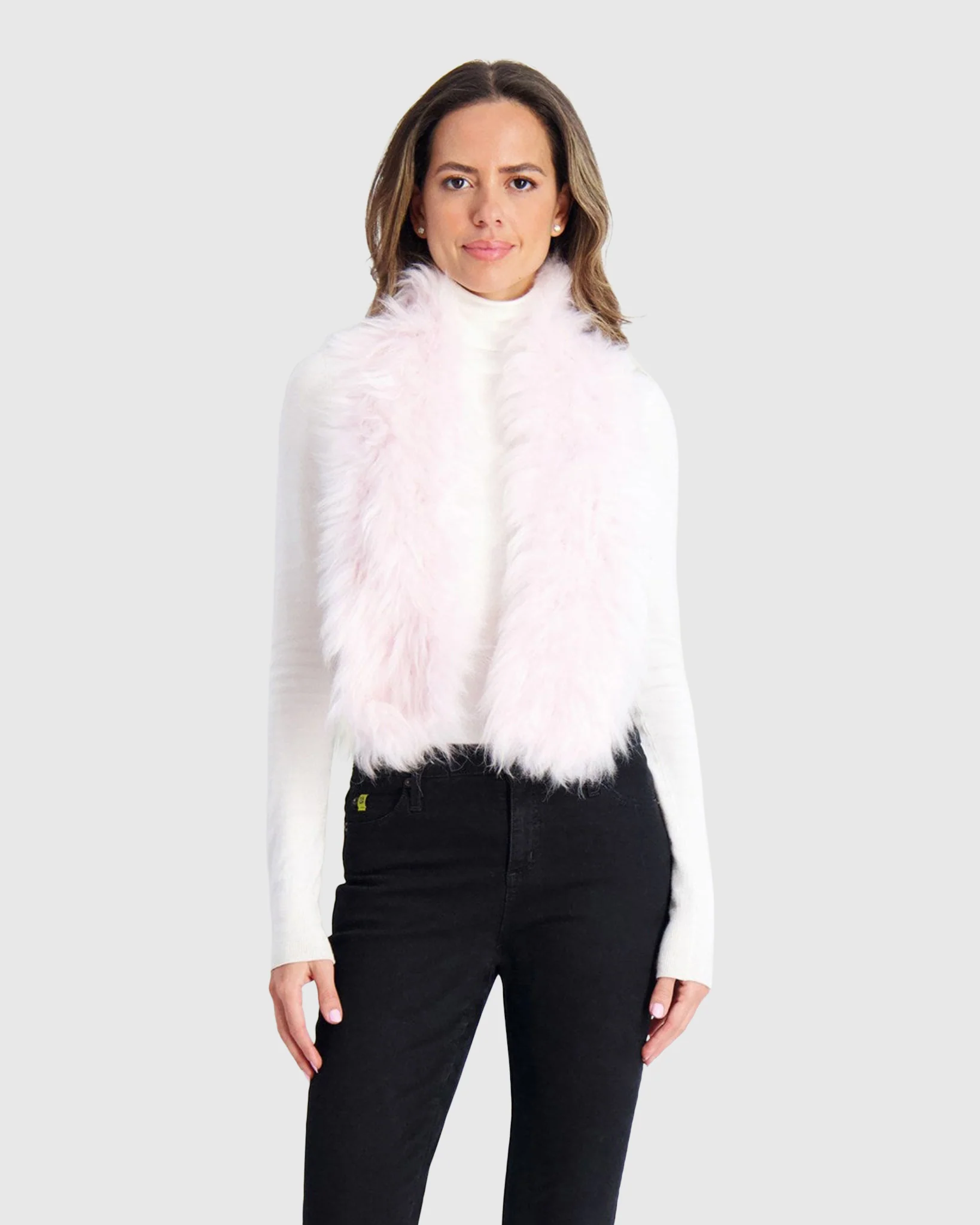CASHMERE GOAT KNIT PULL-THROUGH SCARF - Image 7