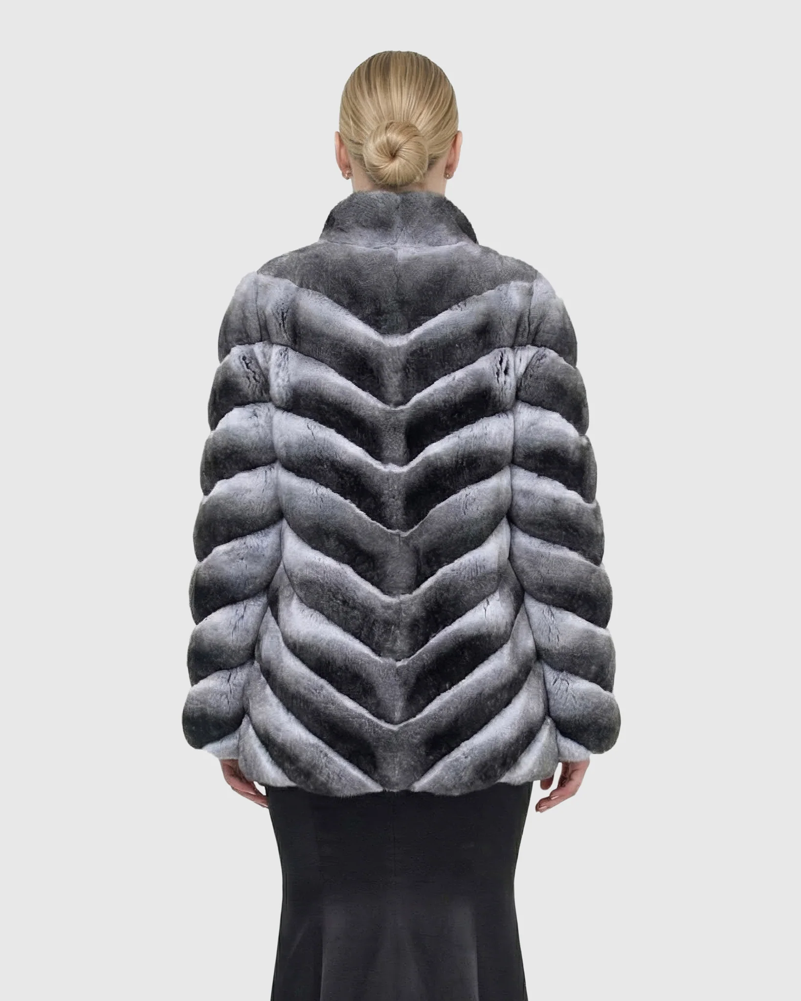 CHEVRON CHINCHILLA JACKET - Image 11