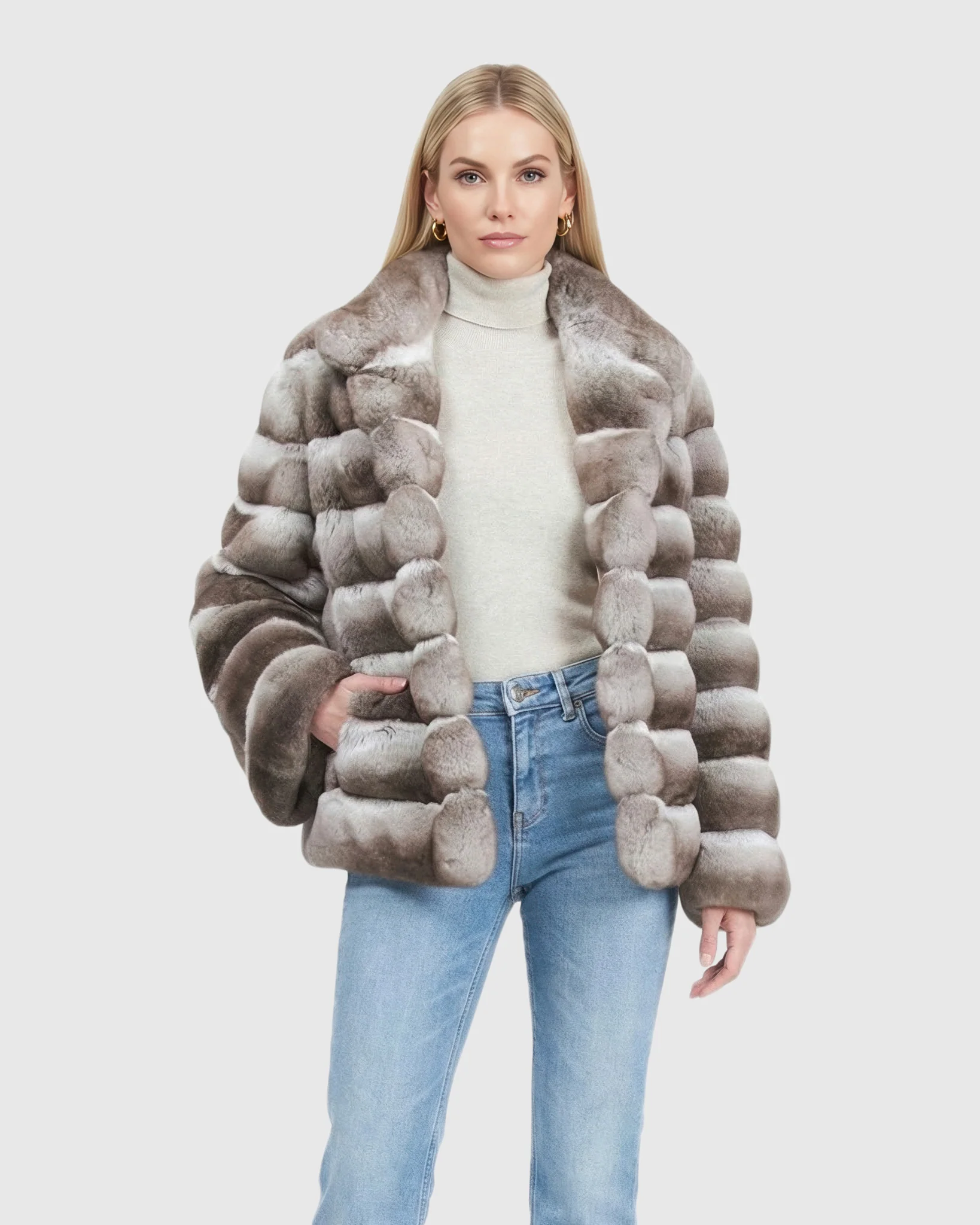 HORIZONTAL CHINCHILLA JACKET - Image 14