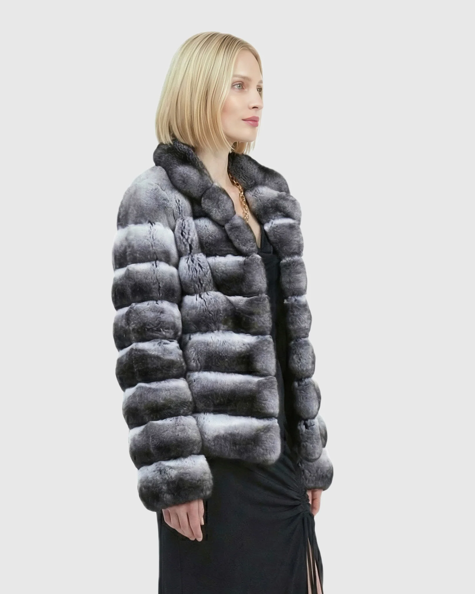 HORIZONTAL CHINCHILLA JACKET - Image 3