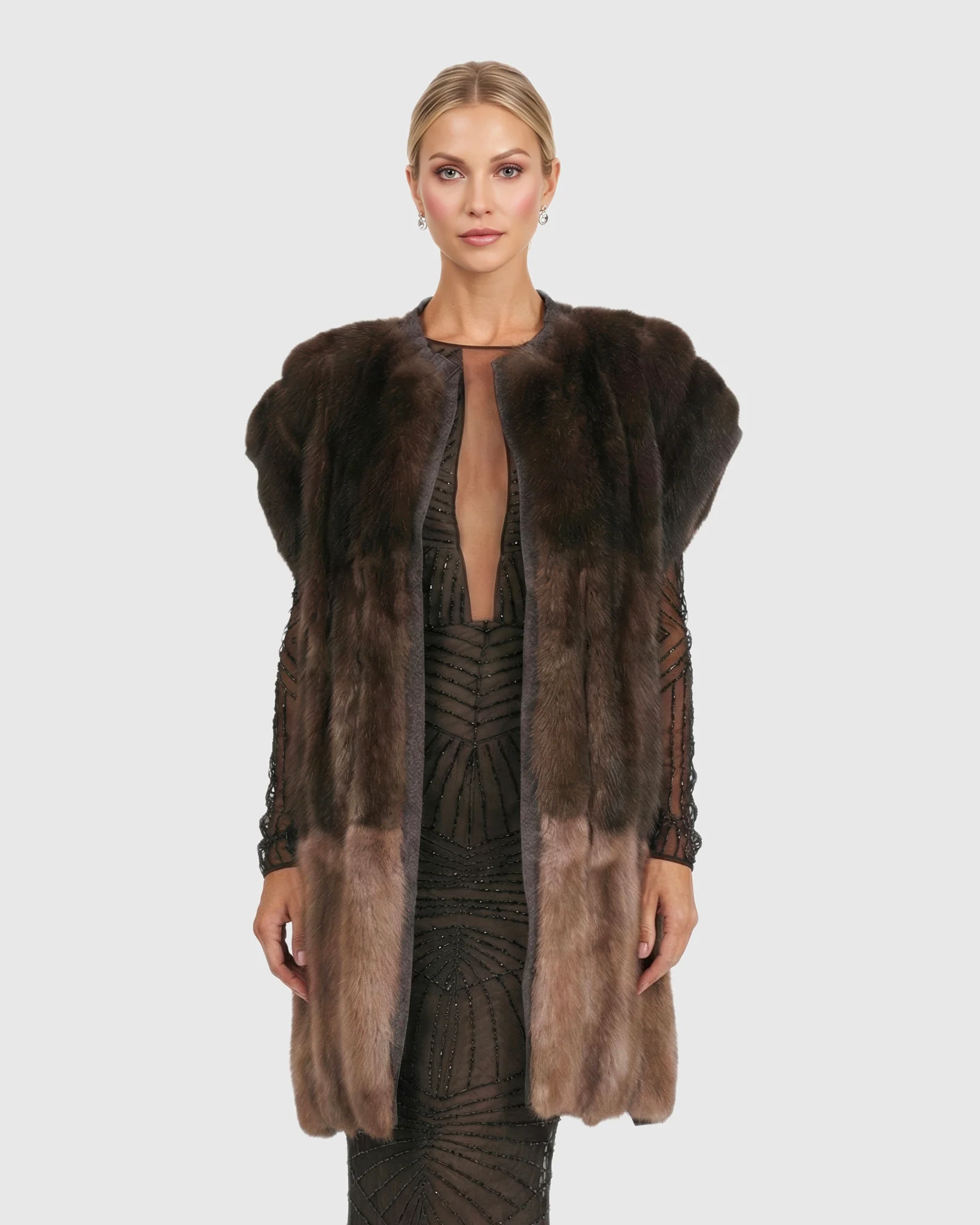 Color Block Sable Vest - Image 3