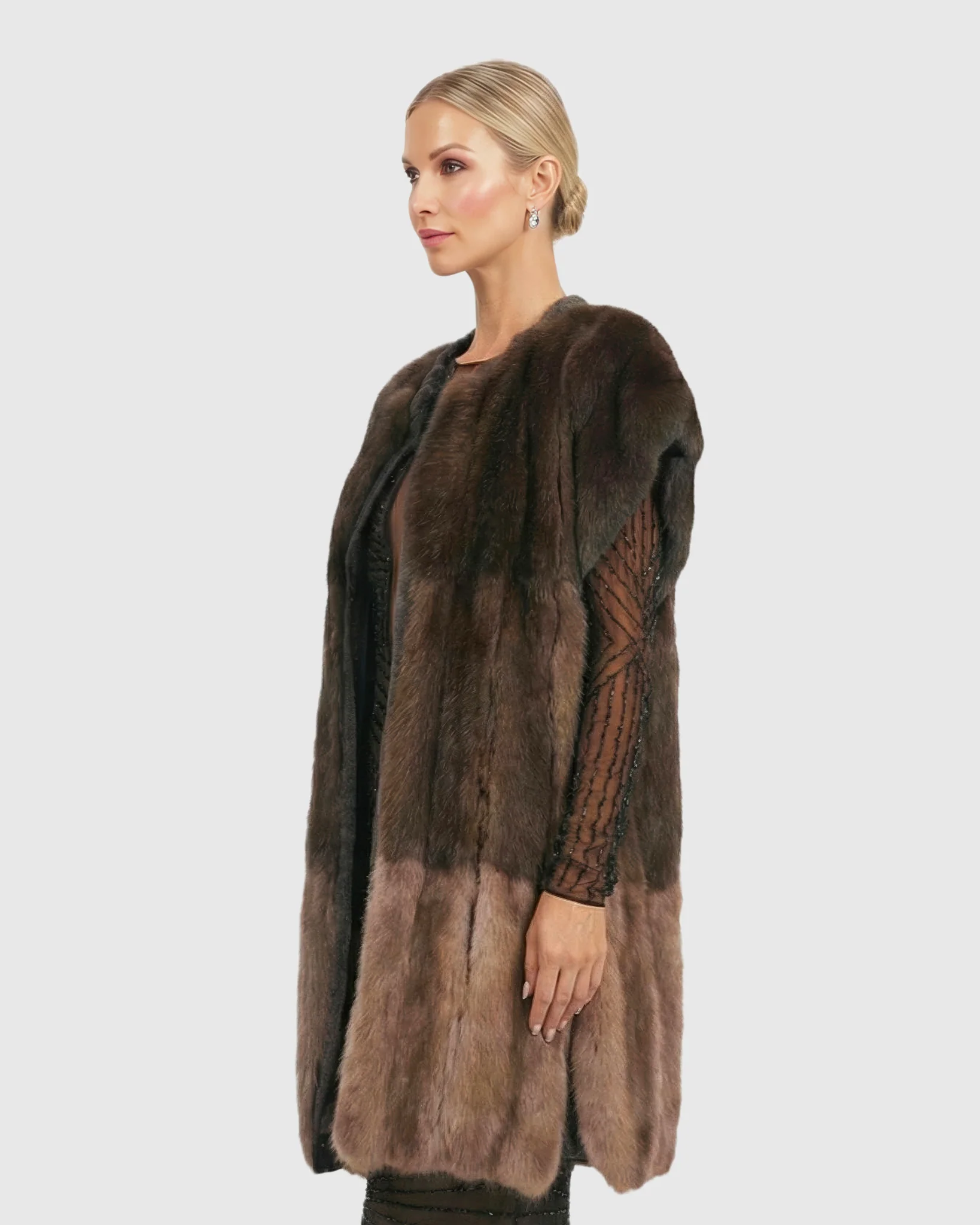 Color Block Sable Vest - Image 4