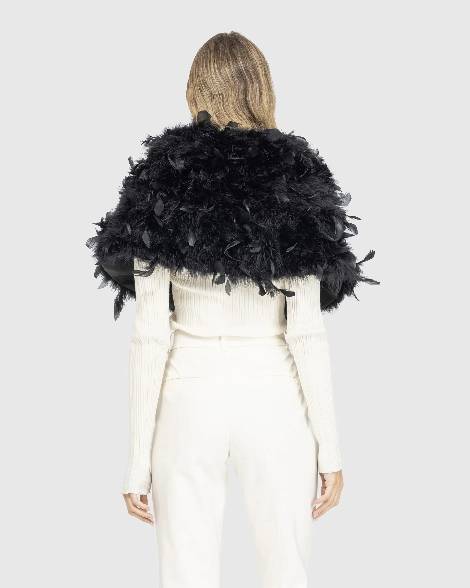 FEATHER SHOULDER SHRUG - Image 12
