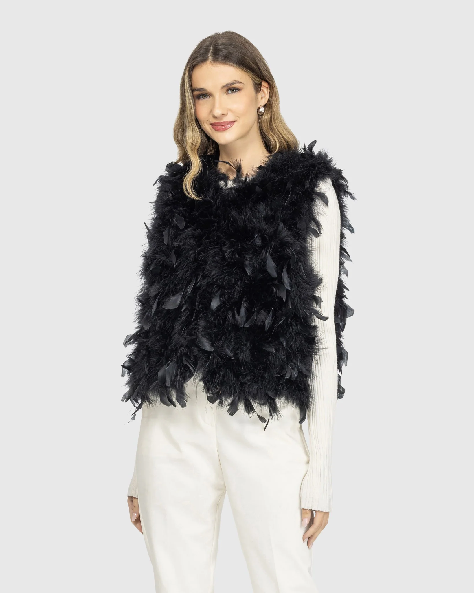 FEATHERED VEST - Image 2