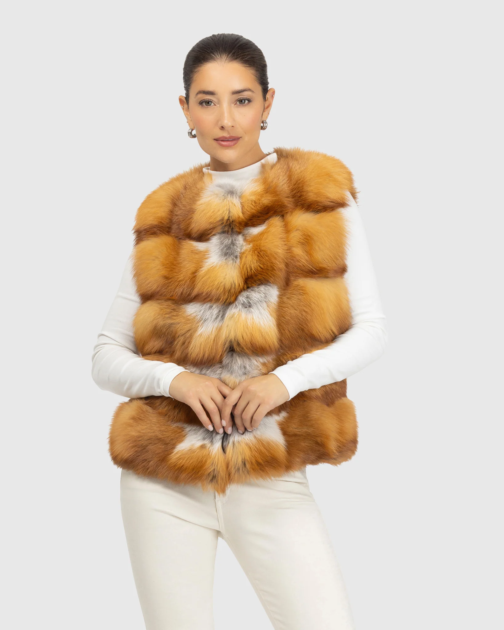 FOX COLLARLESS VEST
