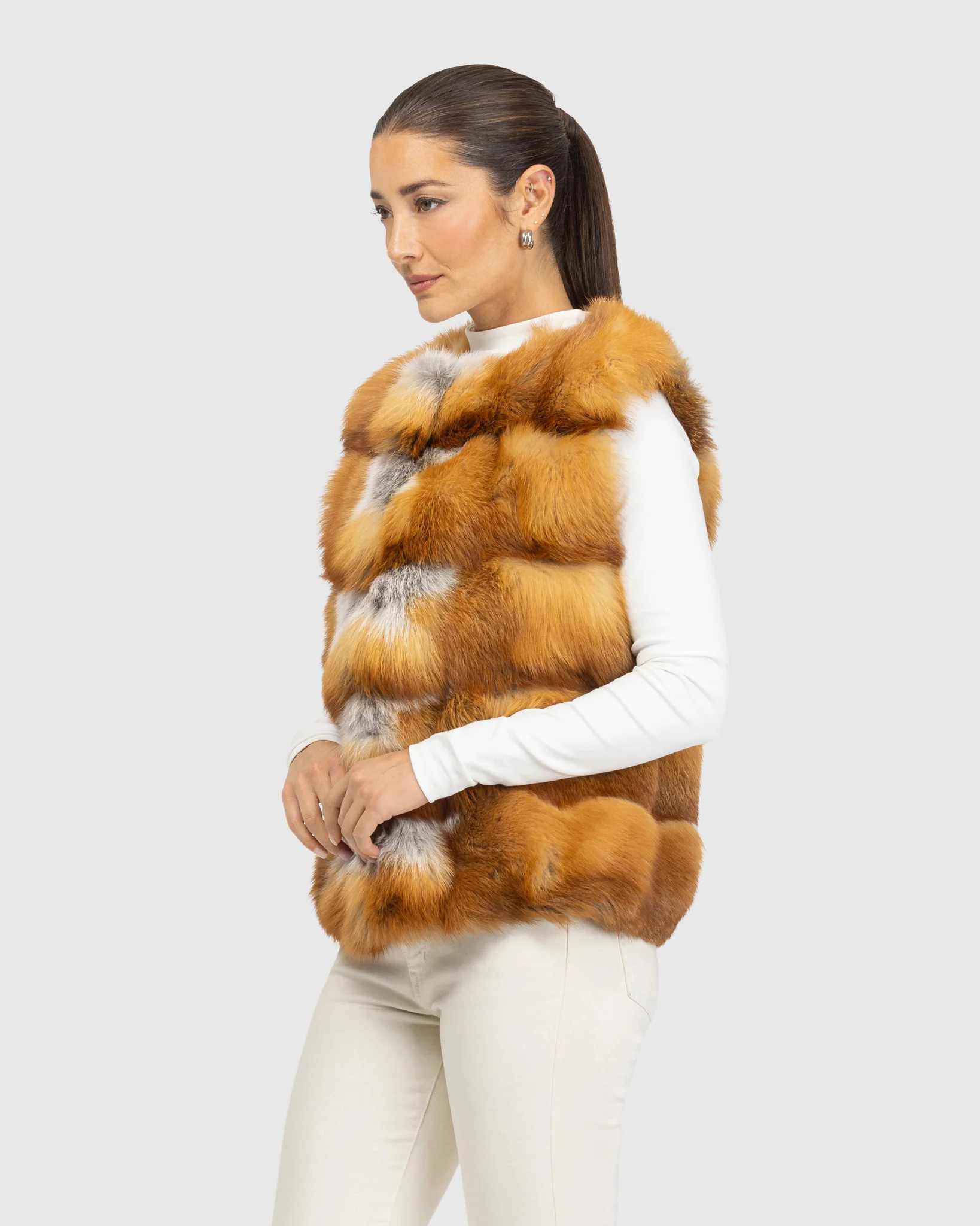 FOX COLLARLESS VEST - Image 2