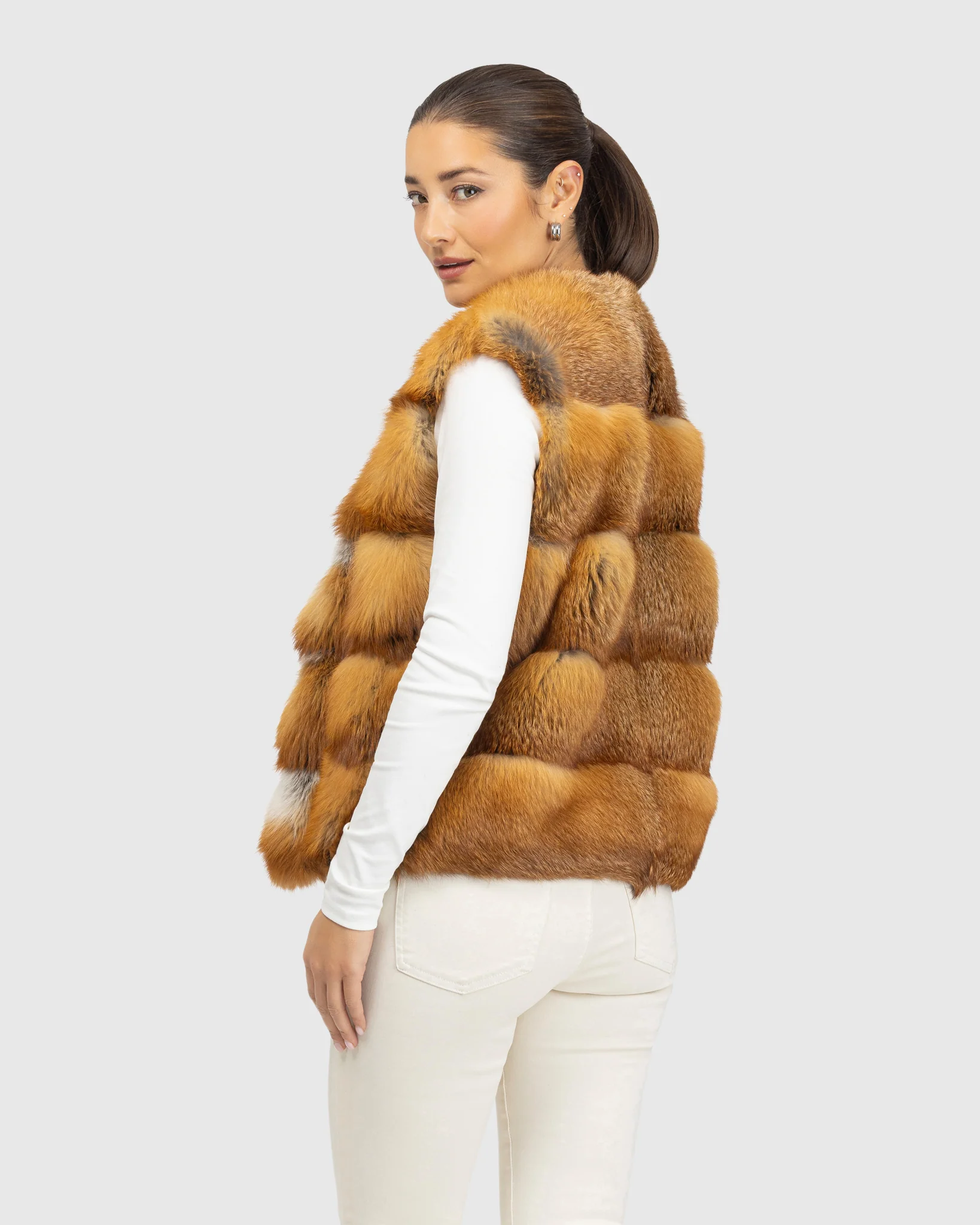 FOX COLLARLESS VEST - Image 3