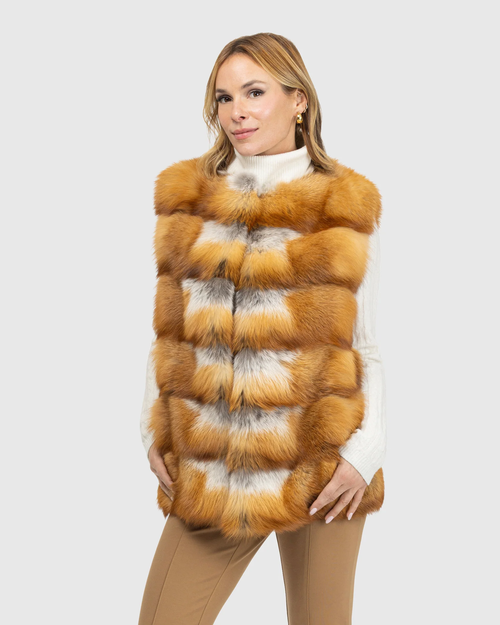 FOX COLLARLESS VEST - Image 3