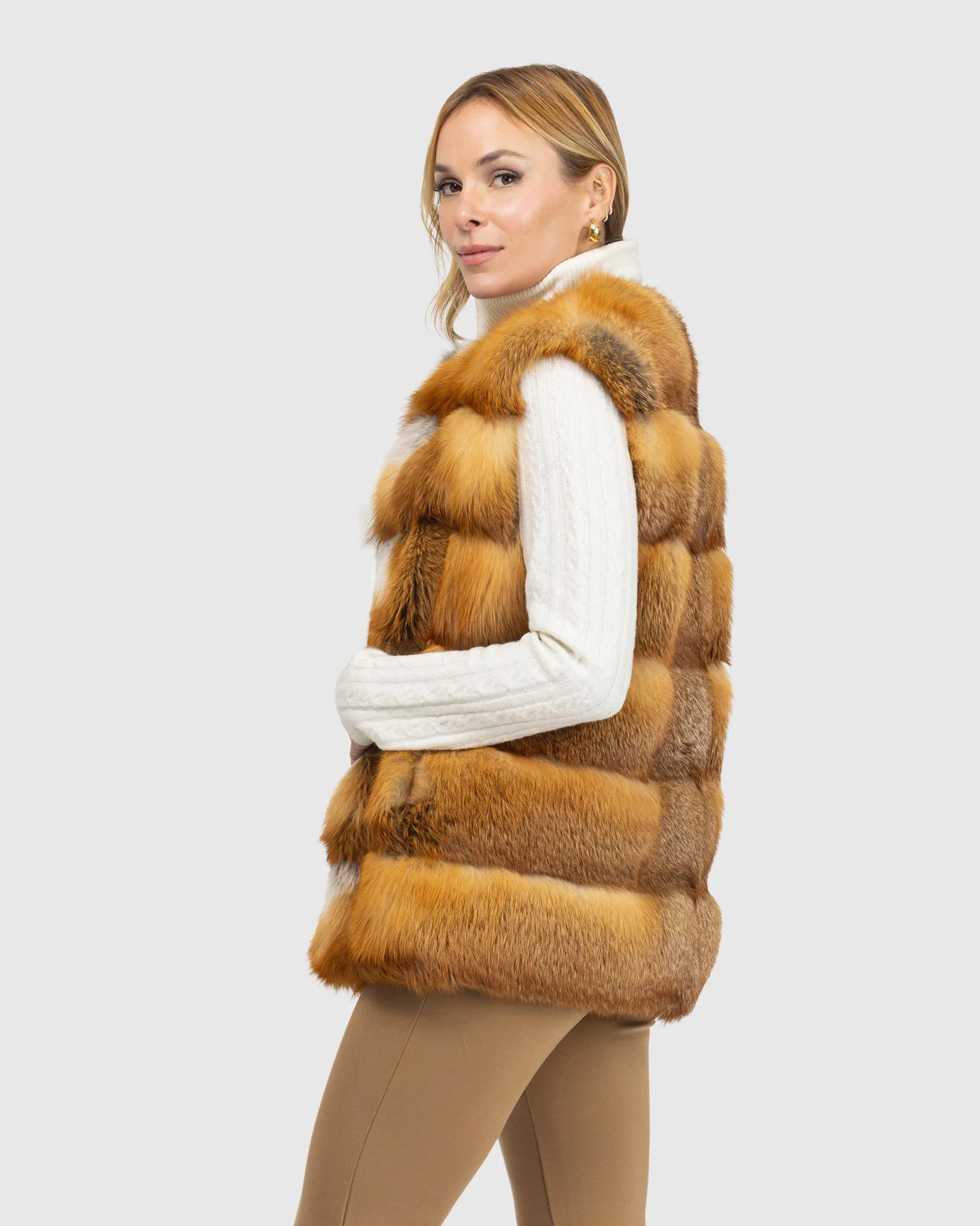 FOX COLLARLESS VEST - Image 4