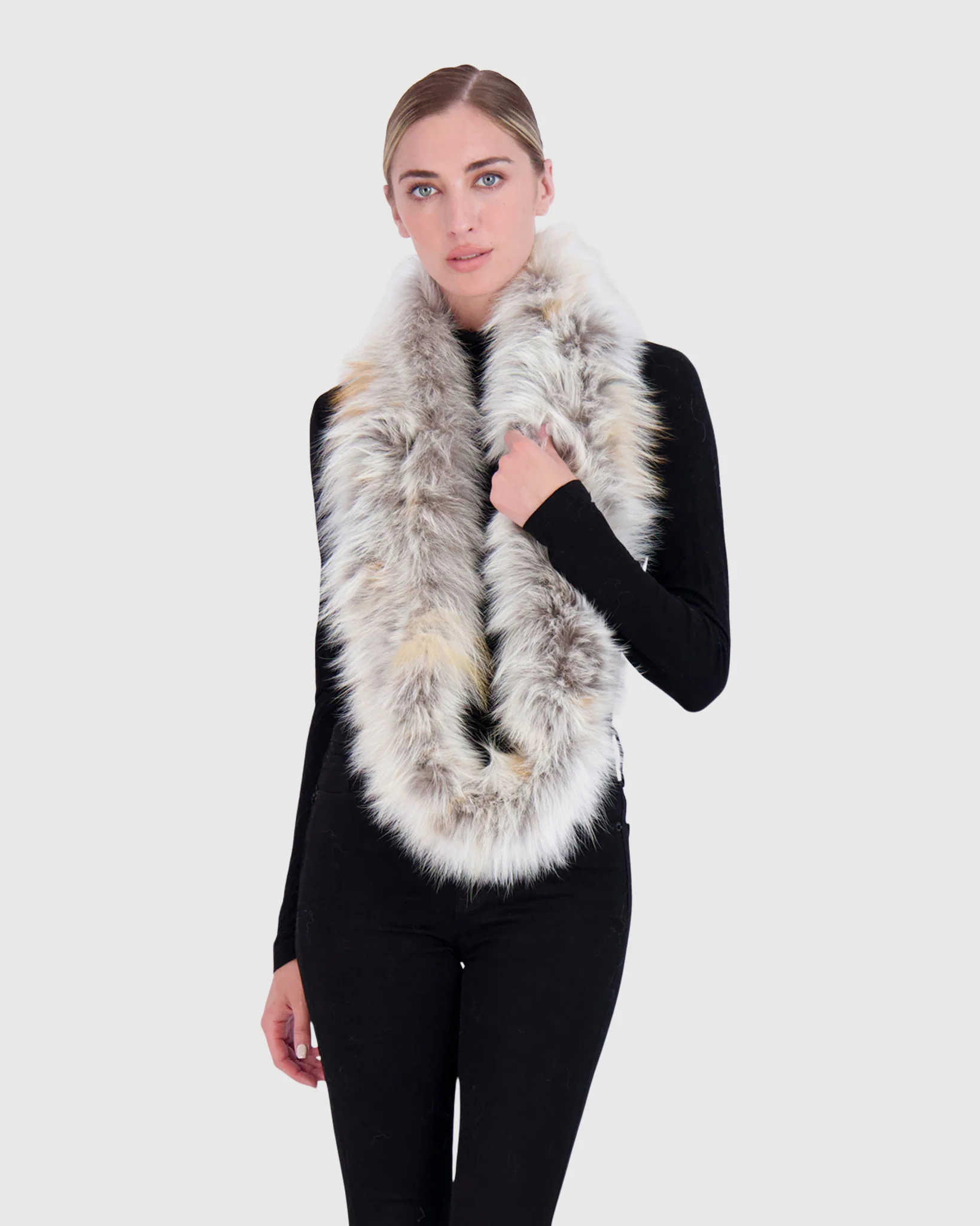 FOX INFINITY KNIT SCARF