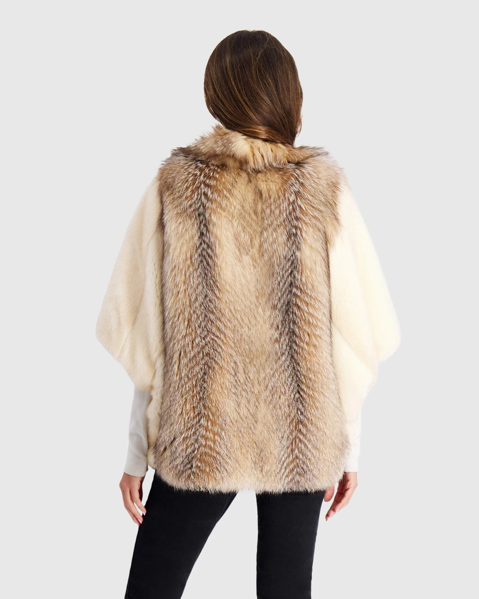 FOX JACKET WITH MINK SLEEVES - Image 10