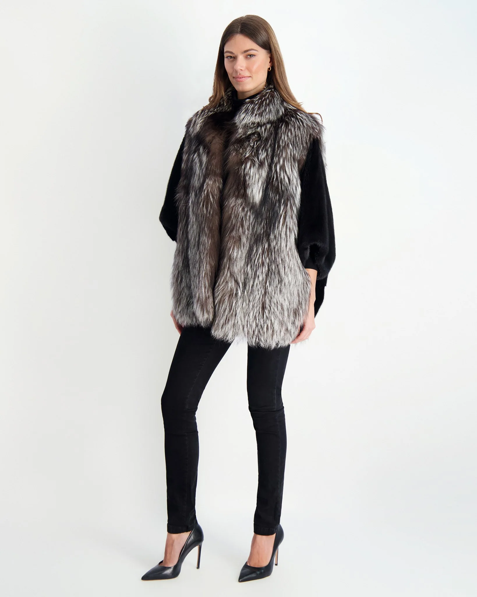 FOX JACKET WITH MINK SLEEVES - Image 2