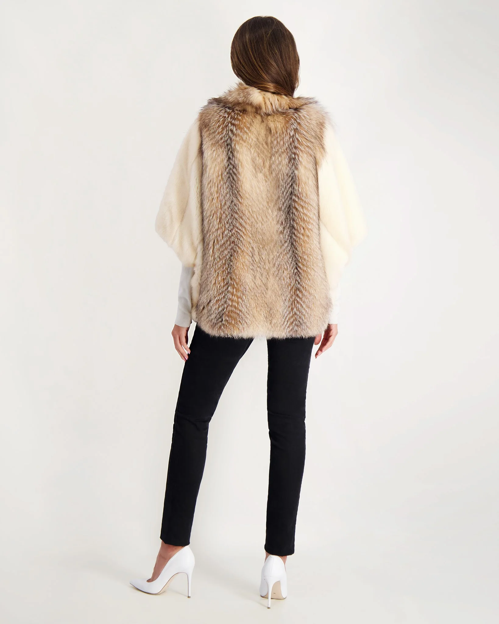 FOX JACKET WITH MINK SLEEVES - Image 5