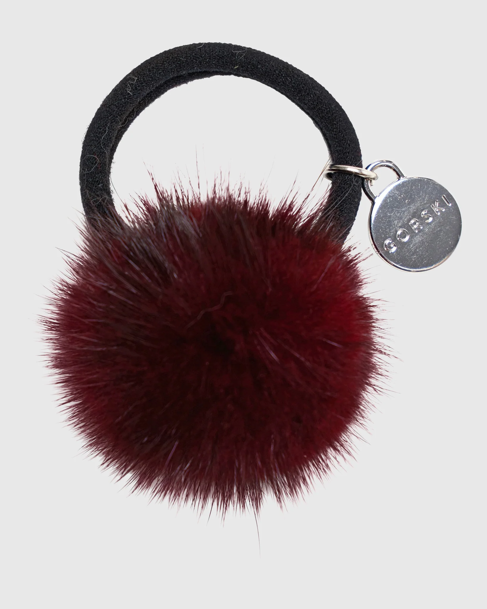 HAIR ELASTIC WITH MINK FUR POMPOM - Image 14
