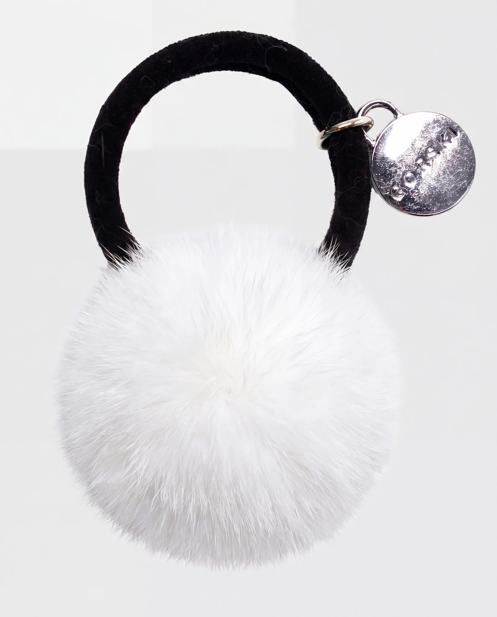 HAIR ELASTIC WITH MINK FUR POMPOM - Image 6