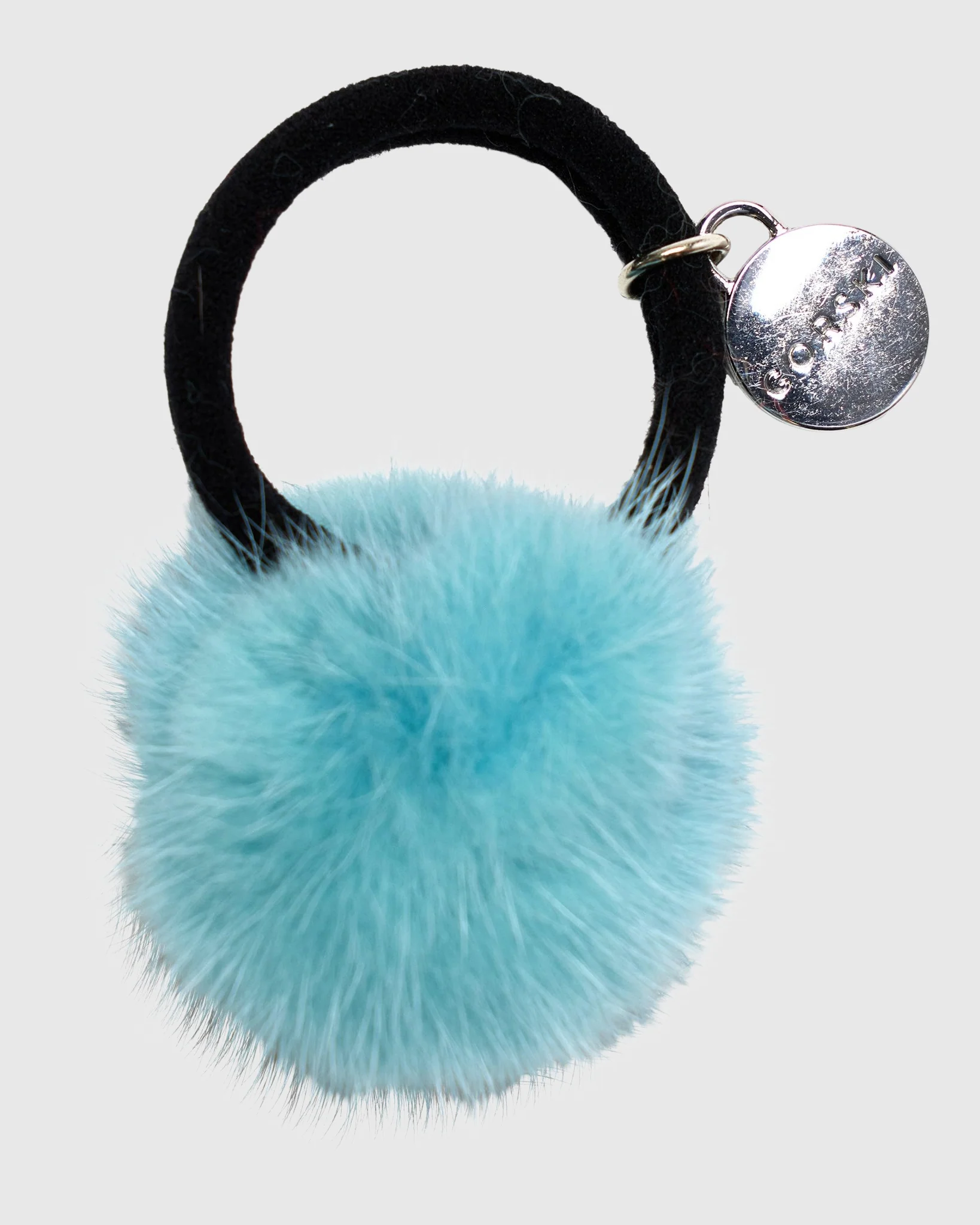 HAIR ELASTIC WITH MINK FUR POMPOM - Image 8