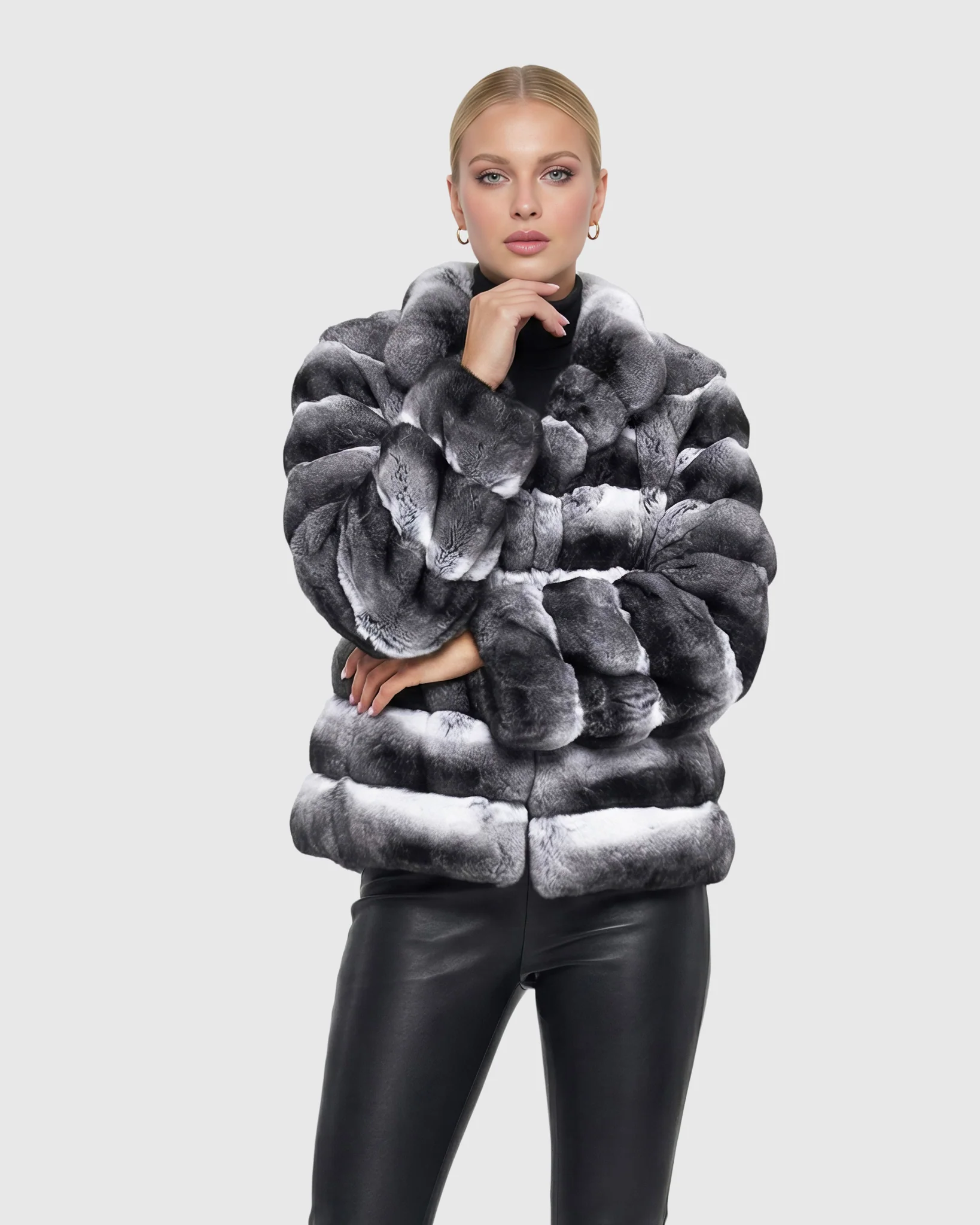 Horizontal Chinchilla Jacket - Image 5