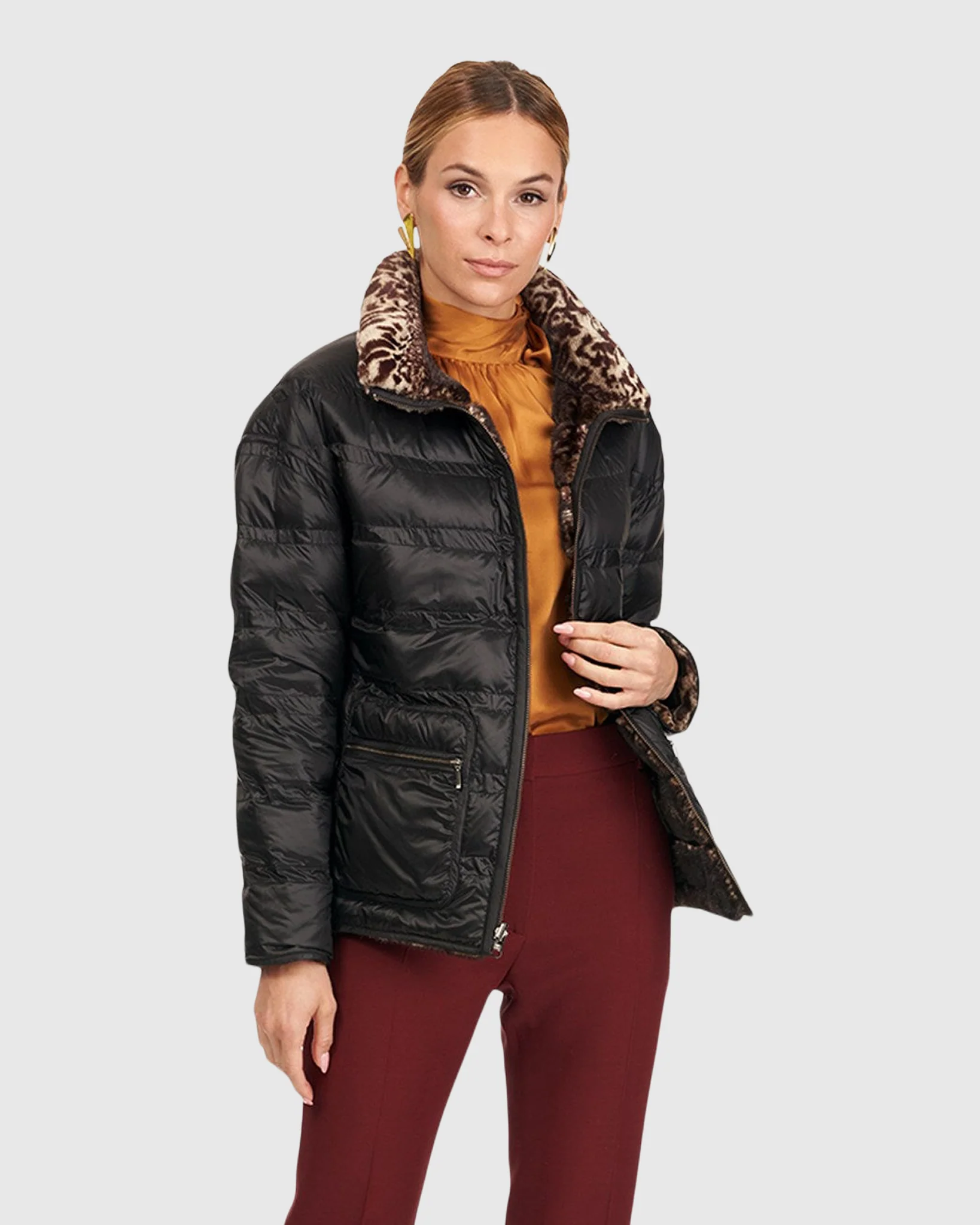 HORIZONTAL MINK JACKET, REVERSIBLE TO DOWN - Image 4