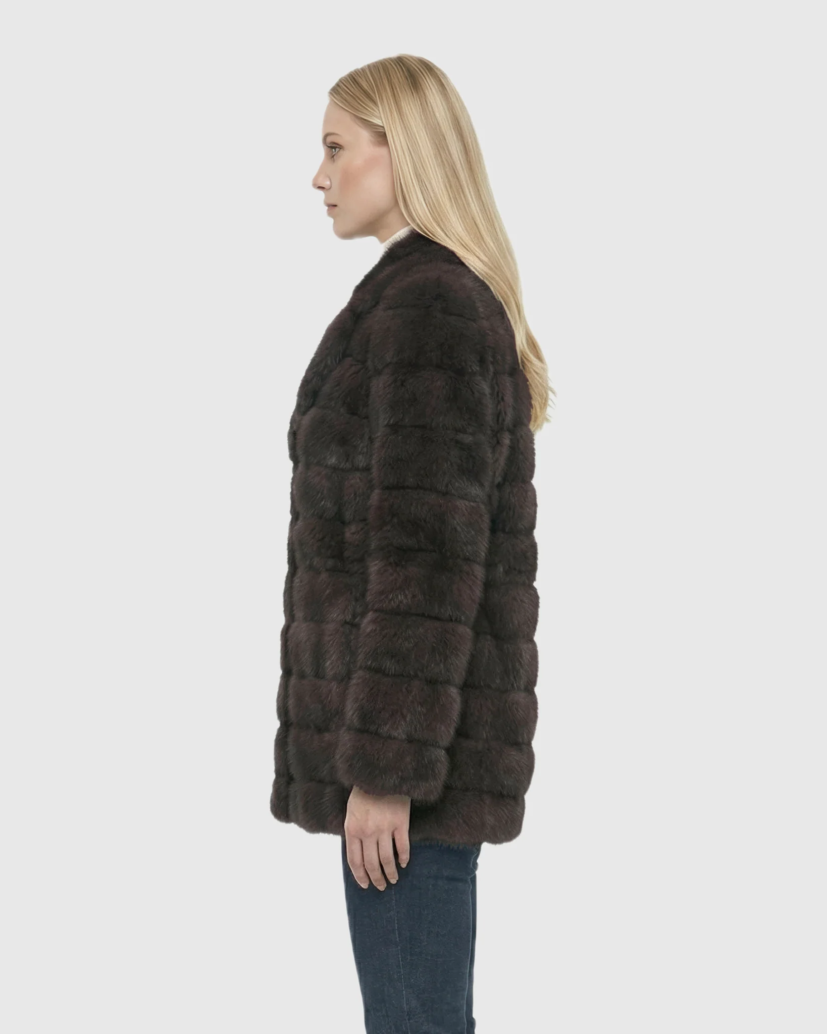 HORIZONTAL RUSSIAN SABLE JACKET - Image 4