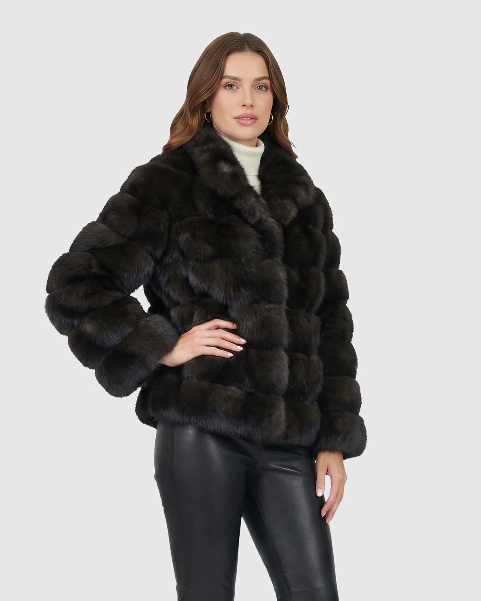 Horizontal Russian Sable Jacket - Image 2
