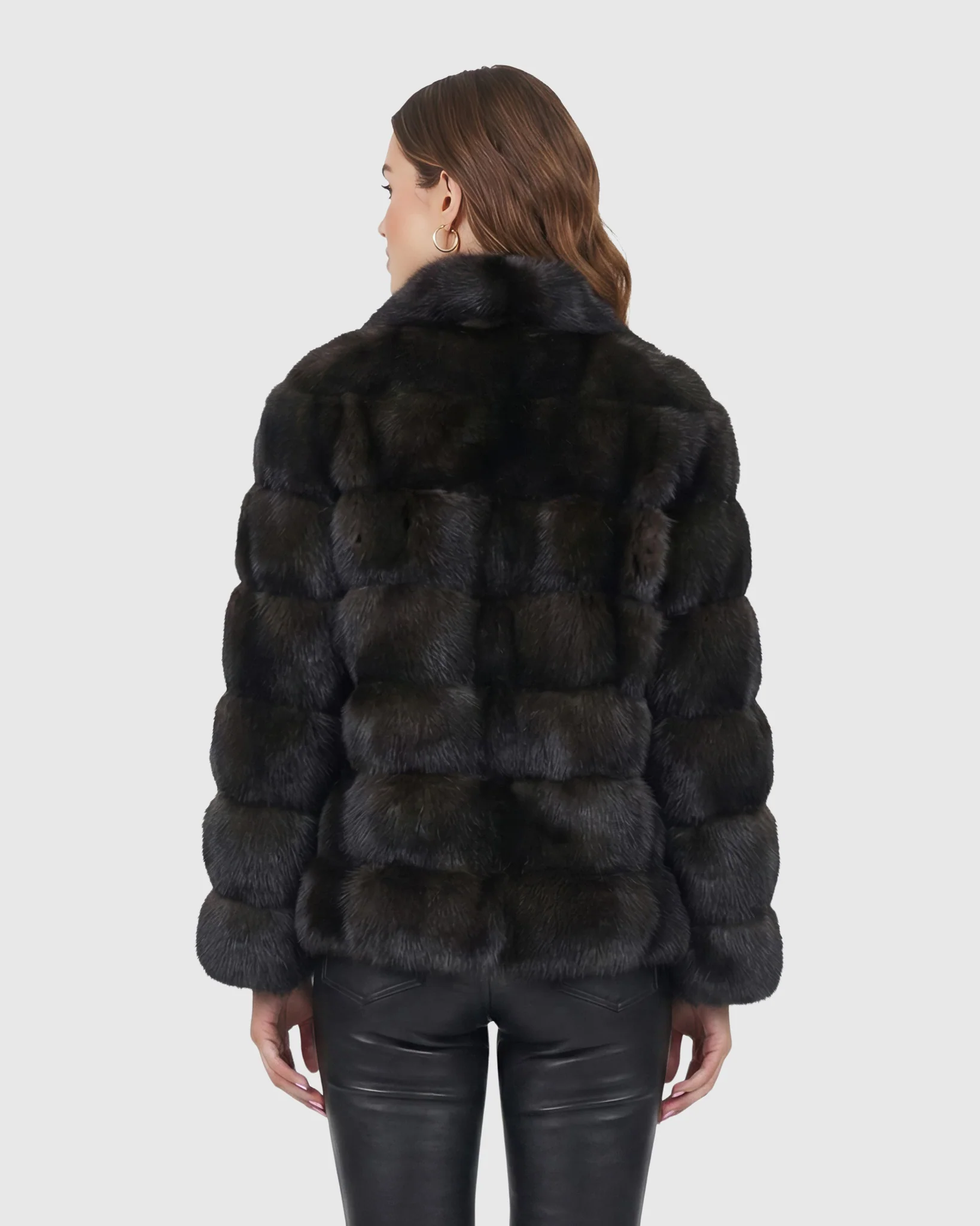 Horizontal Russian Sable Jacket - Image 4