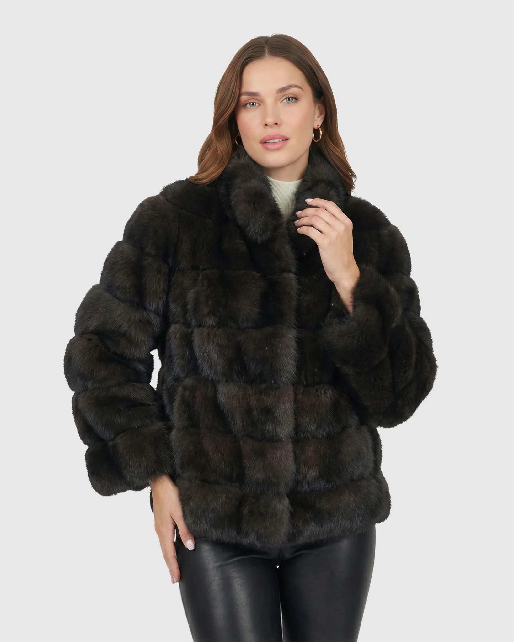 Horizontal Russian Sable Jacket - Image 5