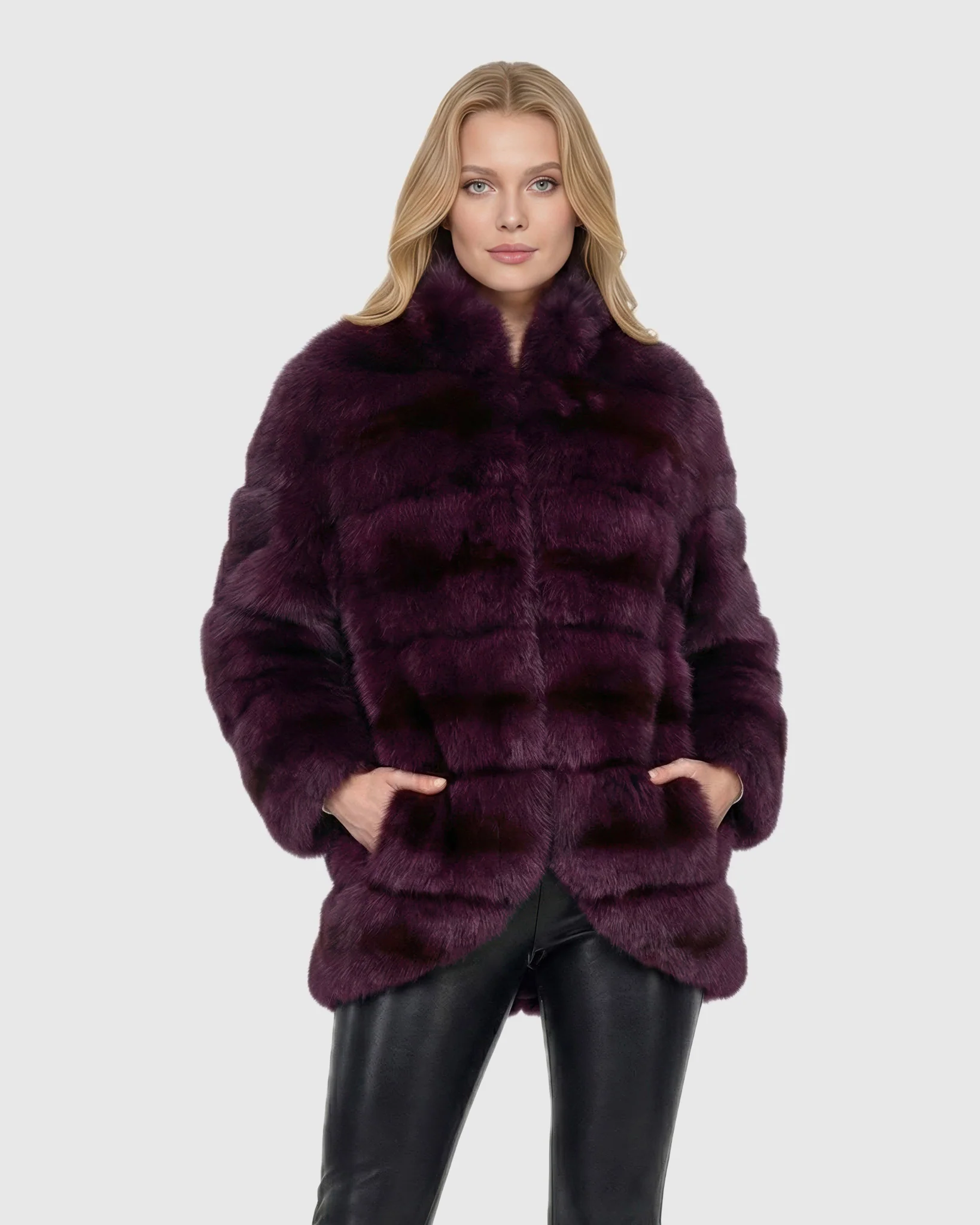 HORIZONTAL SABLE JACKET