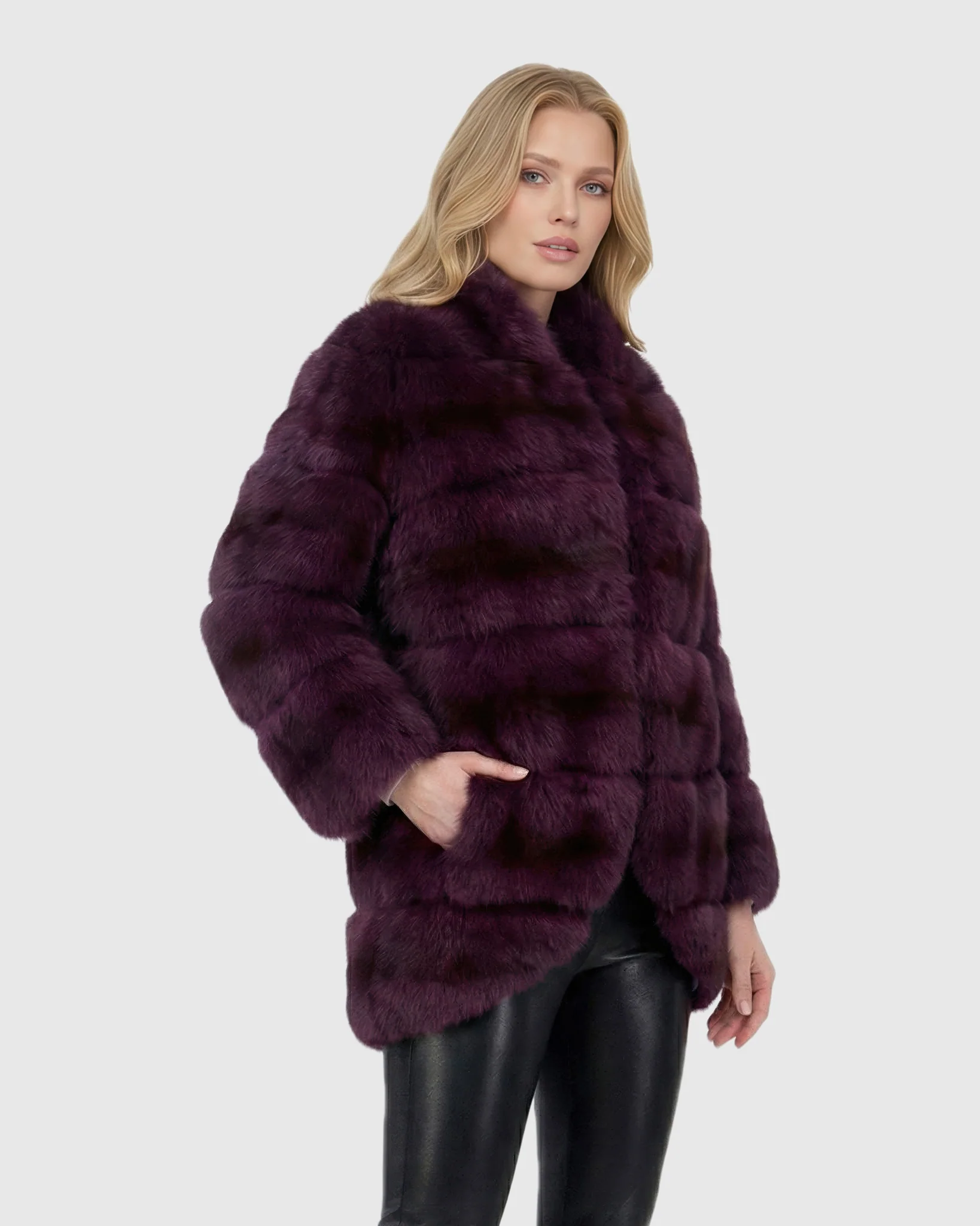 HORIZONTAL SABLE JACKET - Image 2