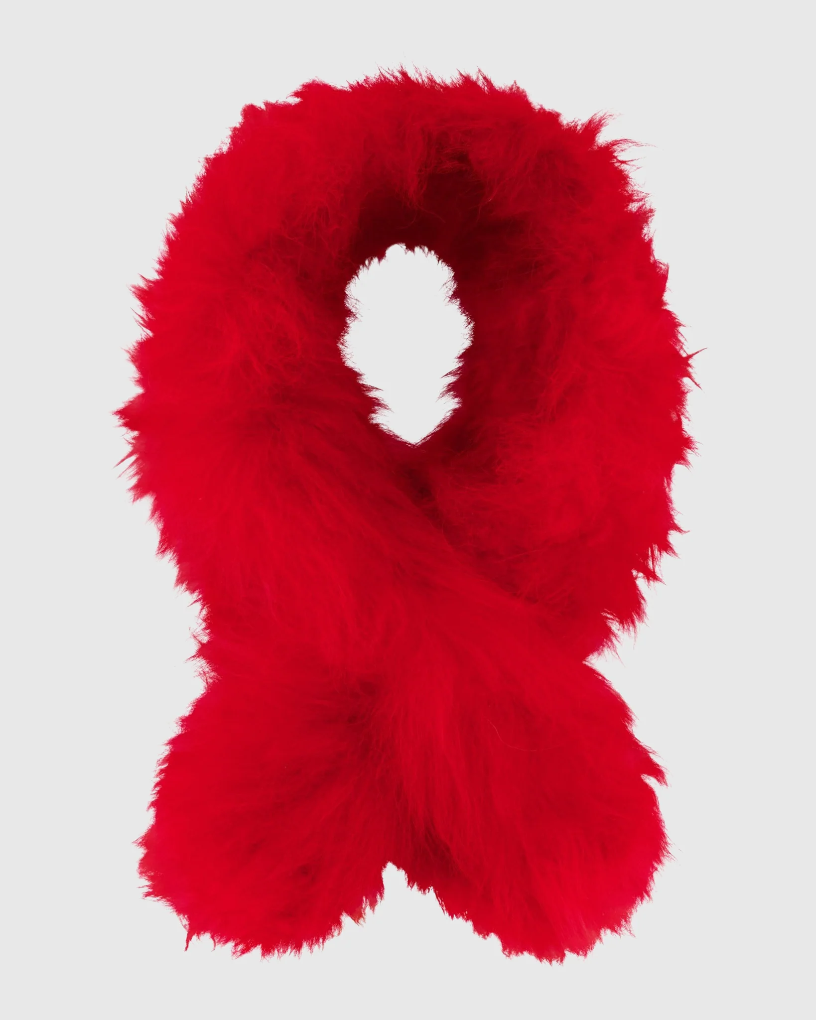KNIT CASHMERE GOAT PULL-THROUGH SCARF - Image 8