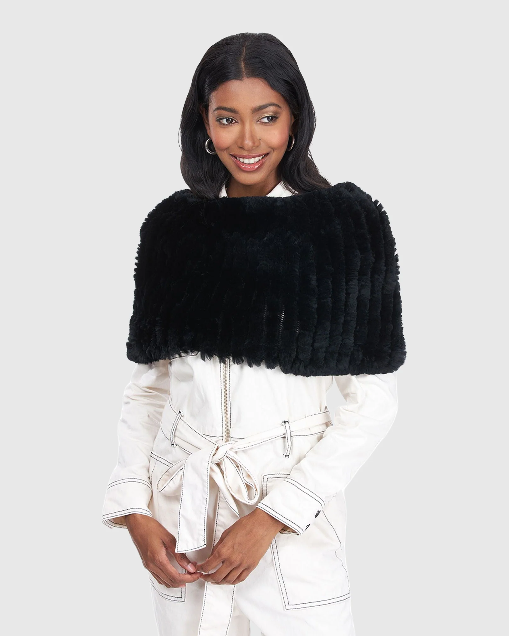 REX RABBIT KNIT COWL - Image 4