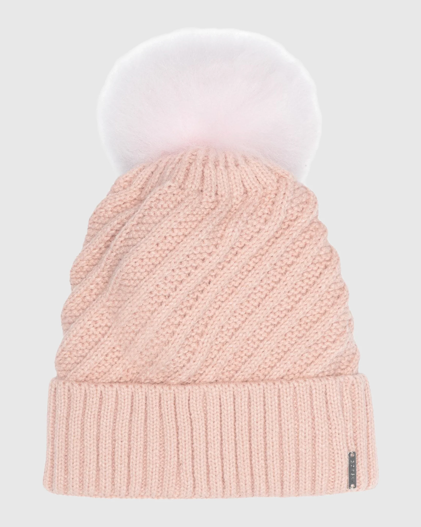 KNIT HAT WITH SELECT LAMB POMPOM - Image 14