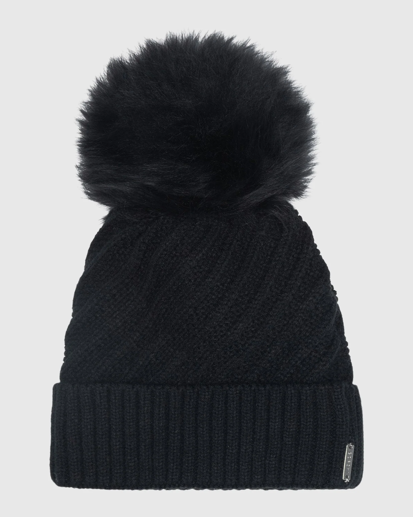 KNIT HAT WITH SELECT LAMB POMPOM - Image 8