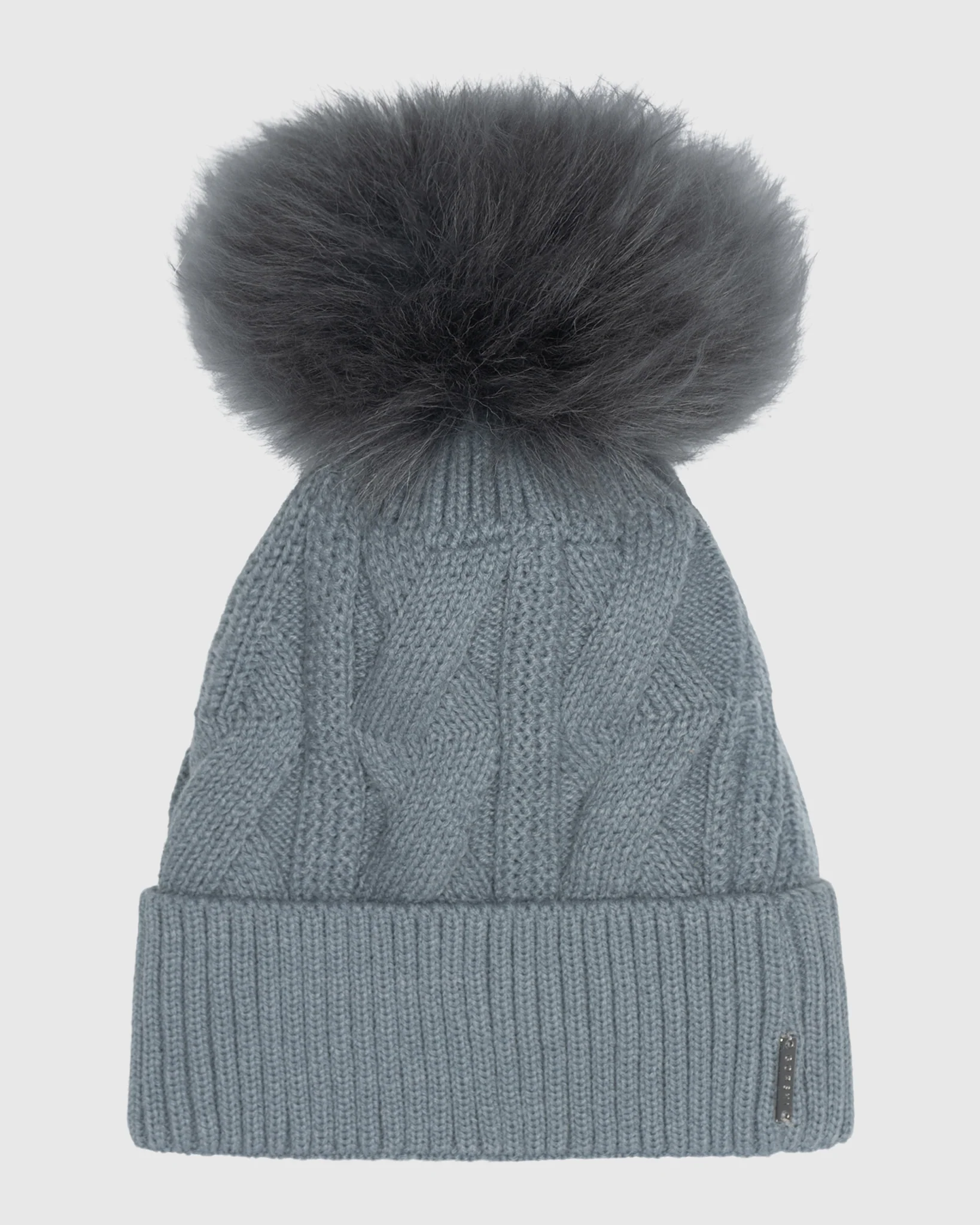 KNIT BEANIE HAT WITH SELECT LAMB POMPOM - Image 10