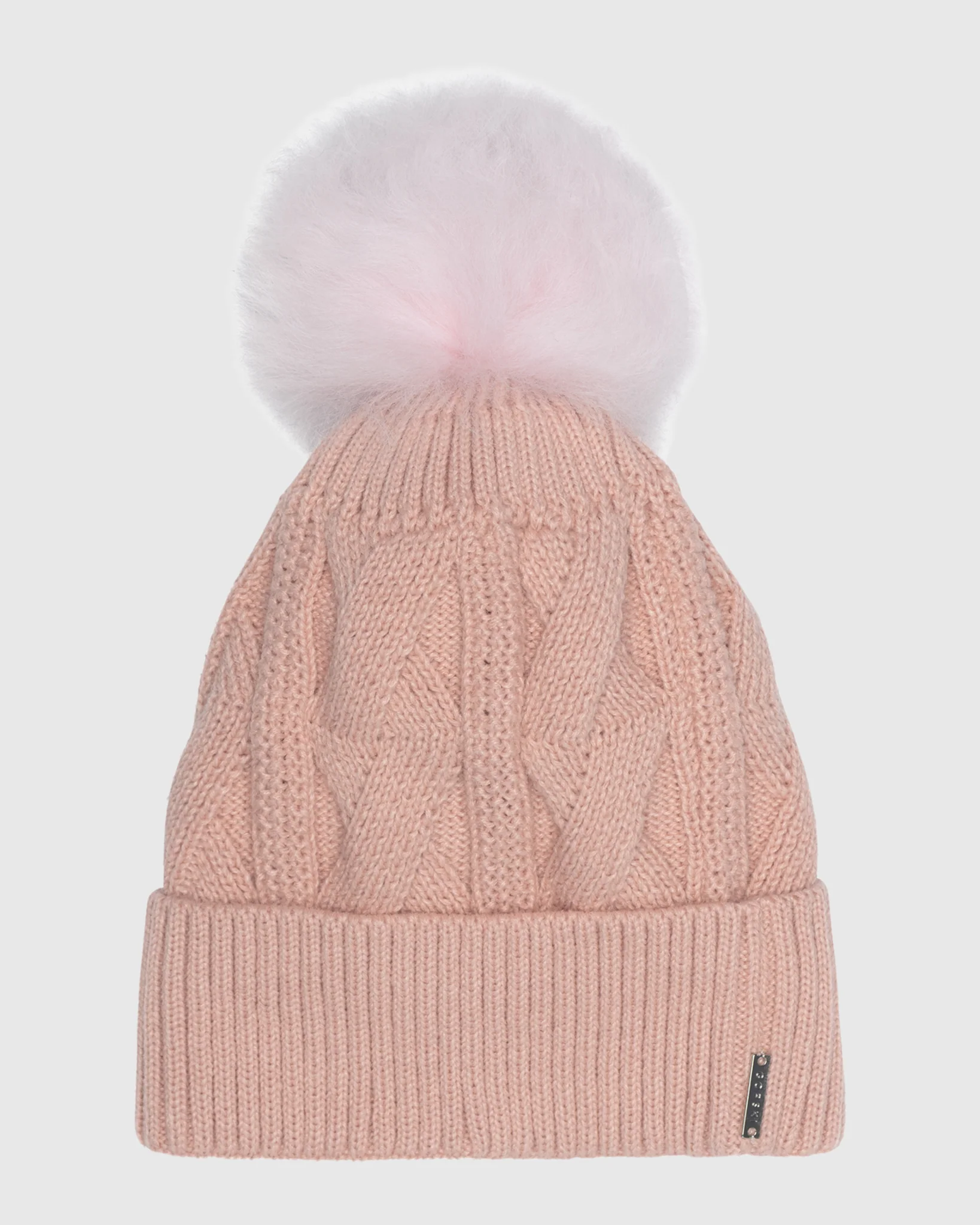 KNIT BEANIE HAT WITH SELECT LAMB POMPOM - Image 9