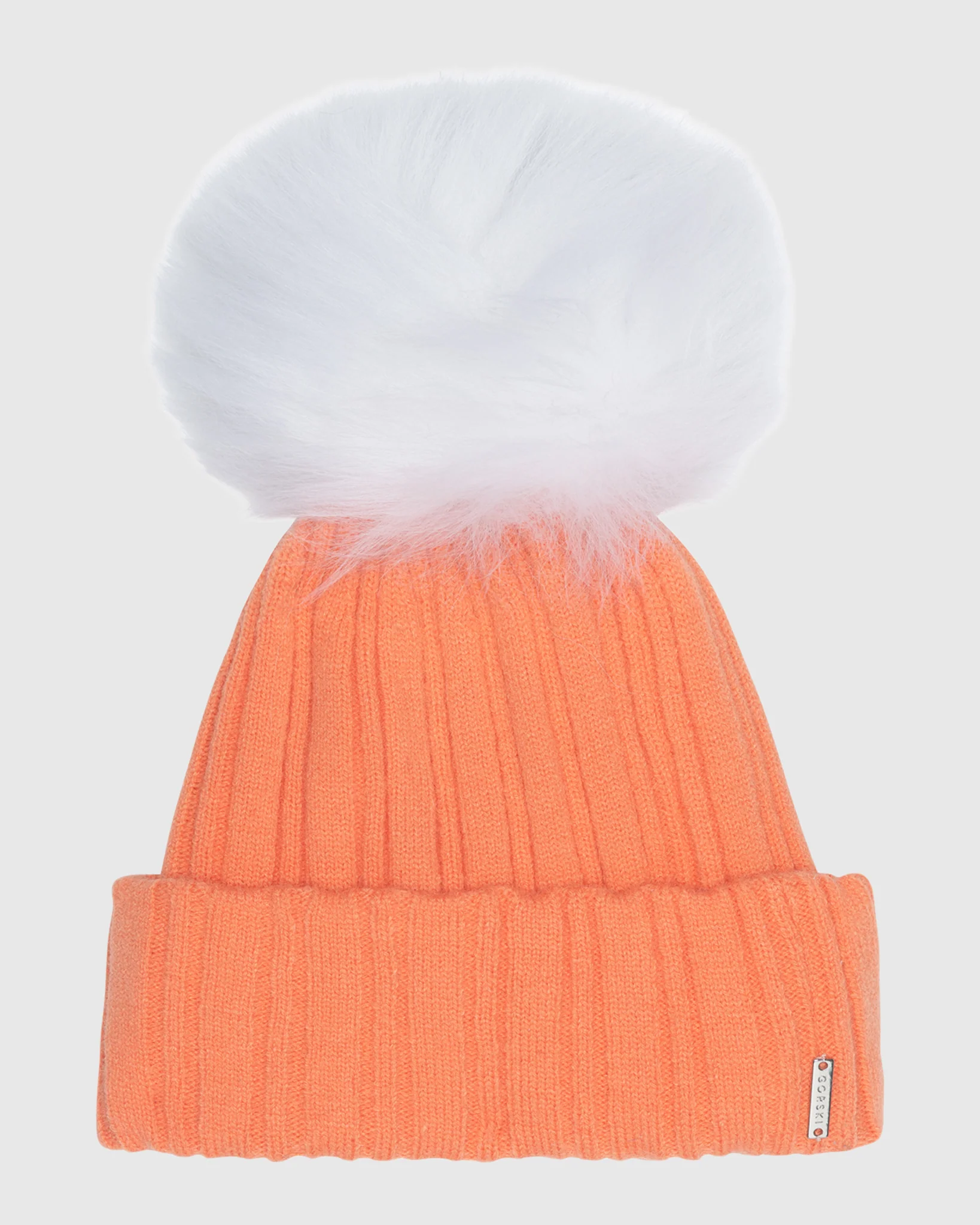KNIT HAT WITH SELECT LAMB POMPOM - Image 2