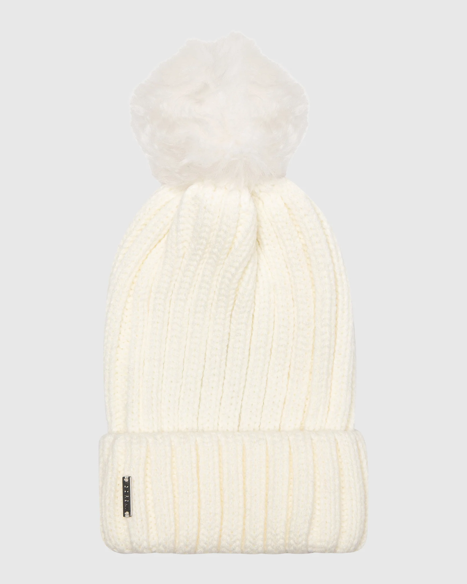 KNIT HAT WITH TOSCANA LAMB POMPOM - Image 8