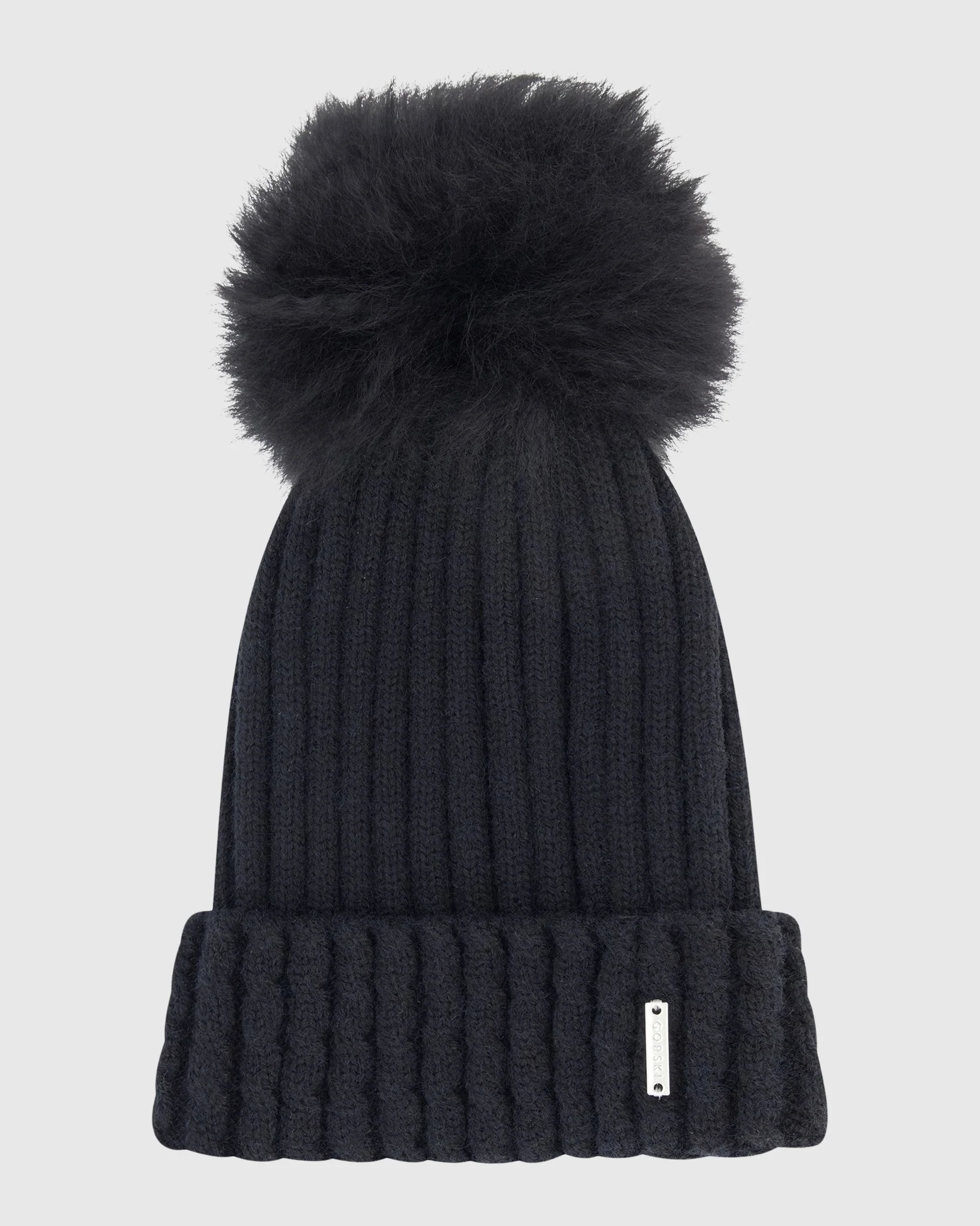 KNIT HAT WITH TOSCANA LAMB POMPOM - Image 13