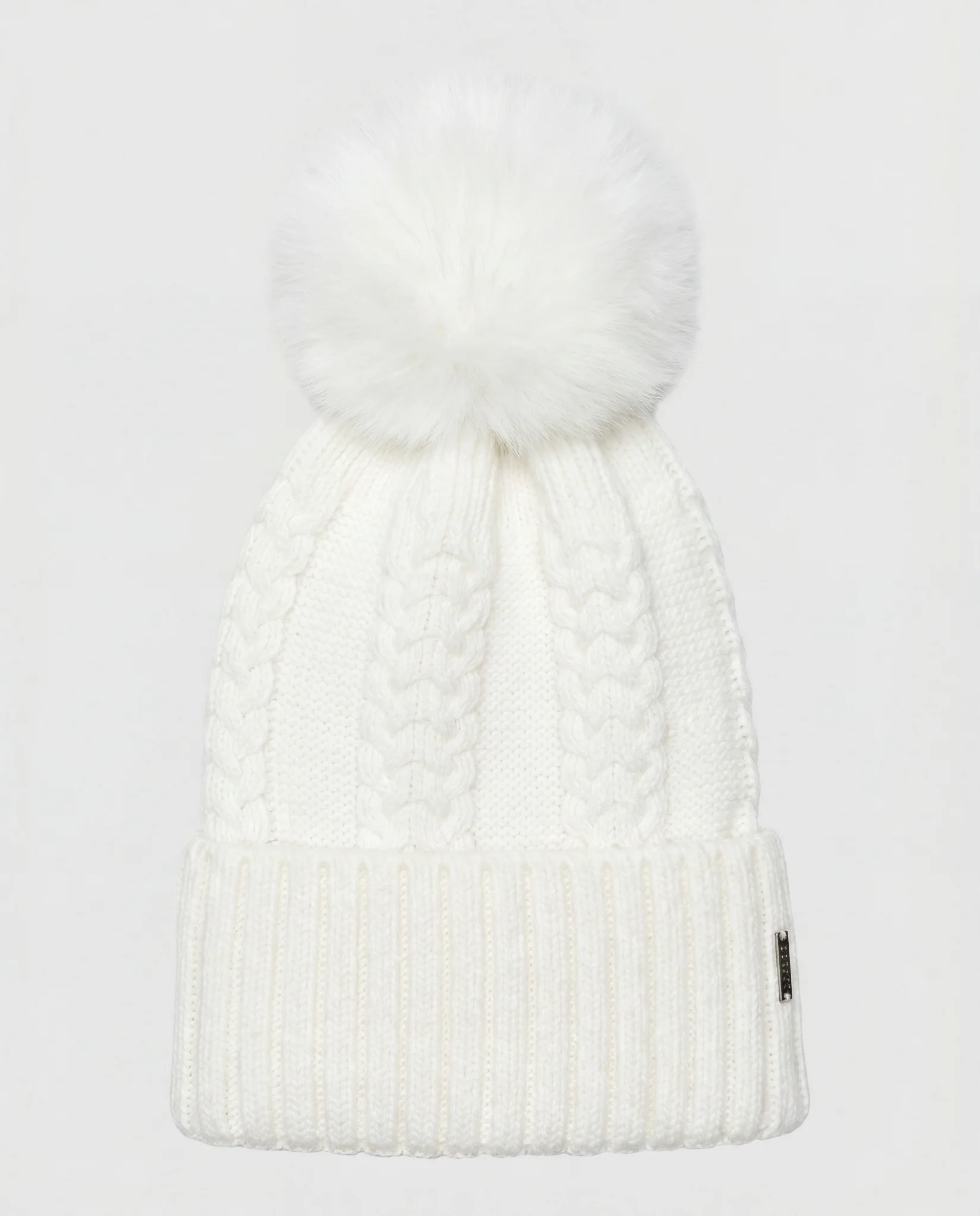 KNIT HAT WITH TOSCANA LAMB POMPOM - Image 6