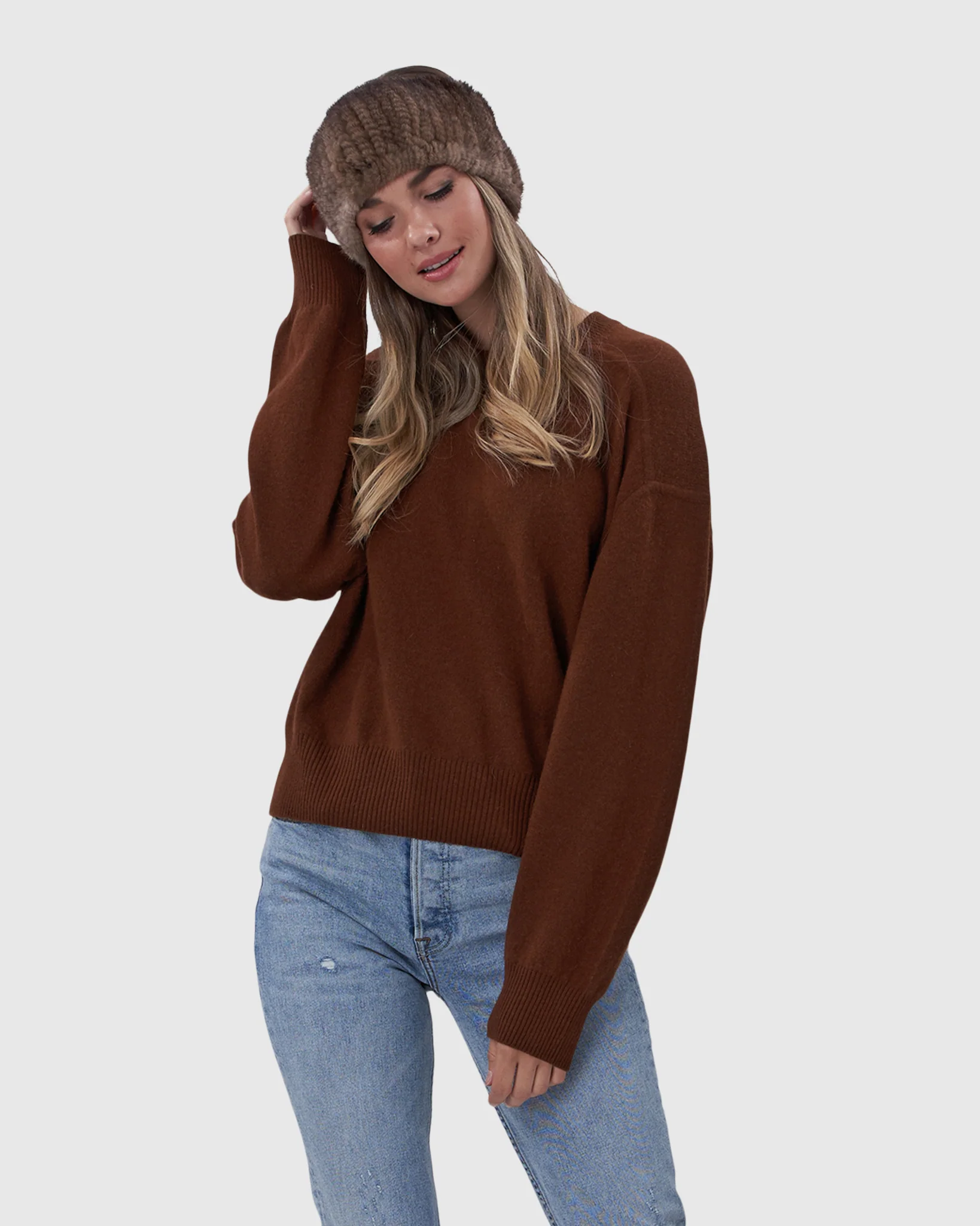 MINK KNIT HEADBAND - Image 10