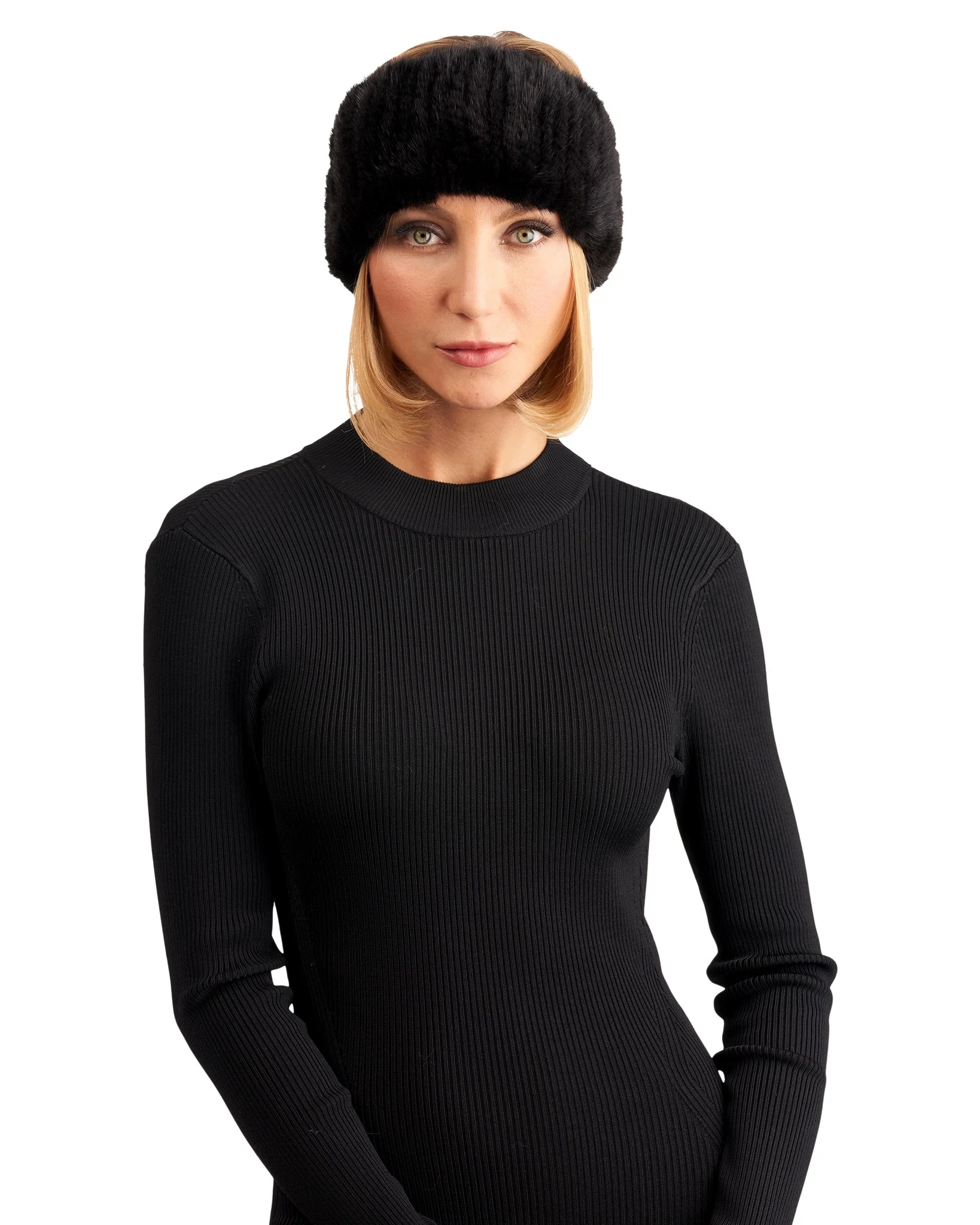 MINK KNIT HEADBAND - Image 2