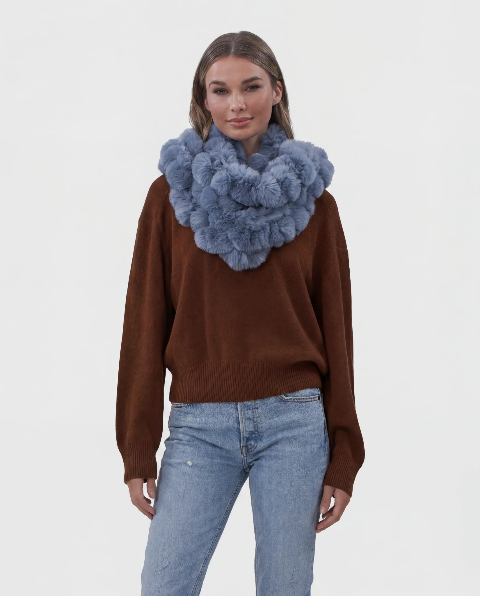 KNIT REX RABBIT INFINITY SCARF - Image 15