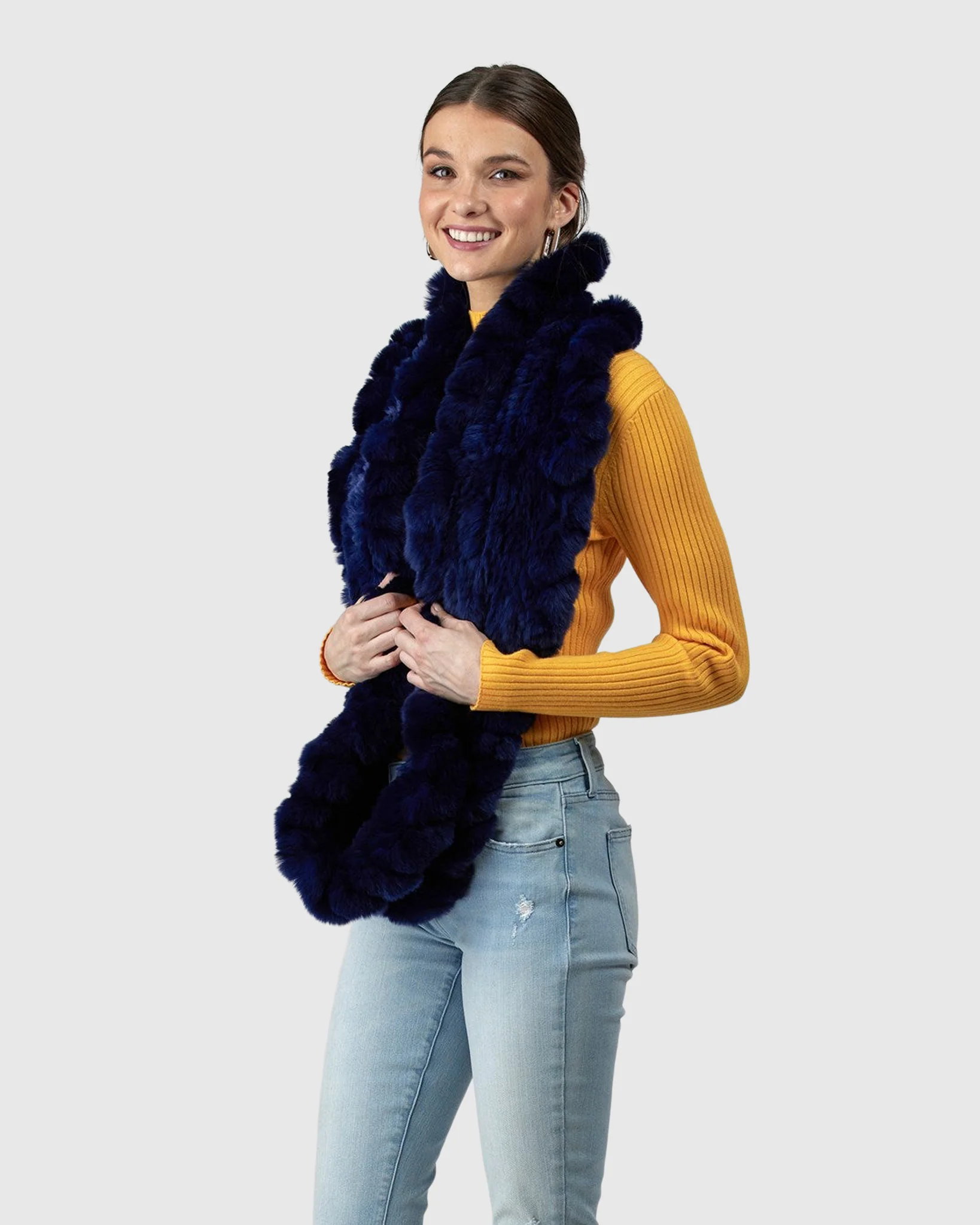 KNIT REX RABBIT INFINITY SCARF - Image 16