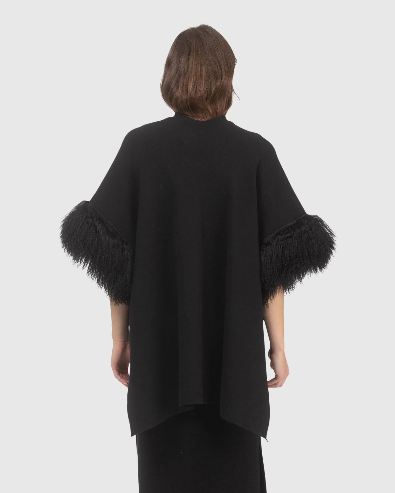 Knit Vest With Select Mongolian Shearling Lamb Trim (tg) - Image 10