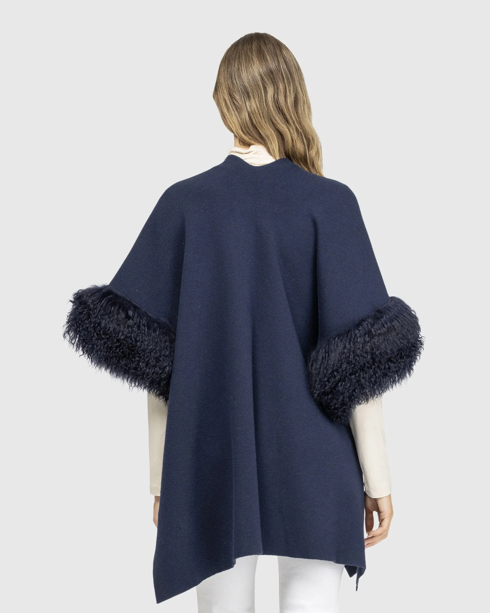 Knit Vest With Select Mongolian Shearling Lamb Trim (tg) - Image 25
