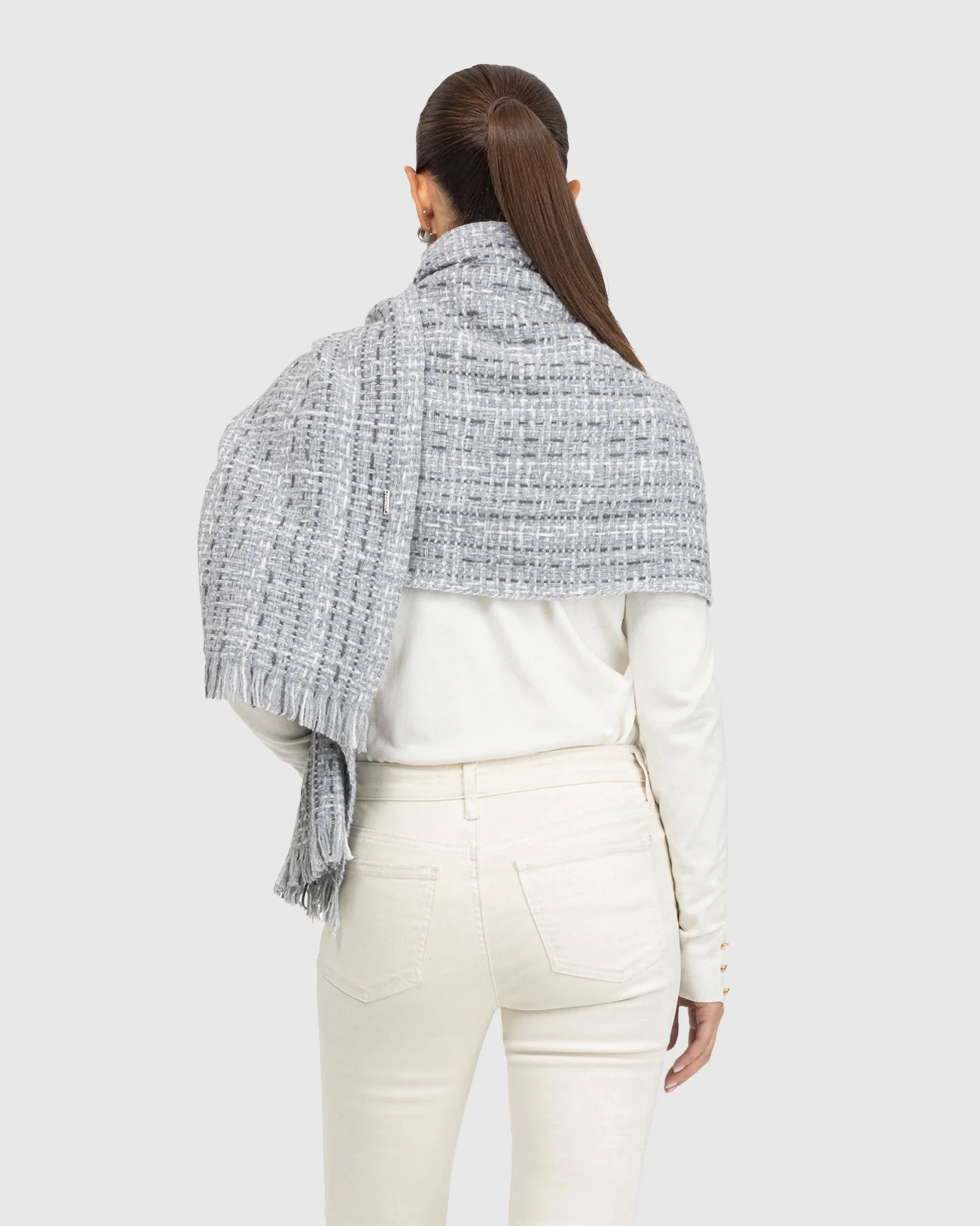 KNIT WOOL SHAWL - Image 5