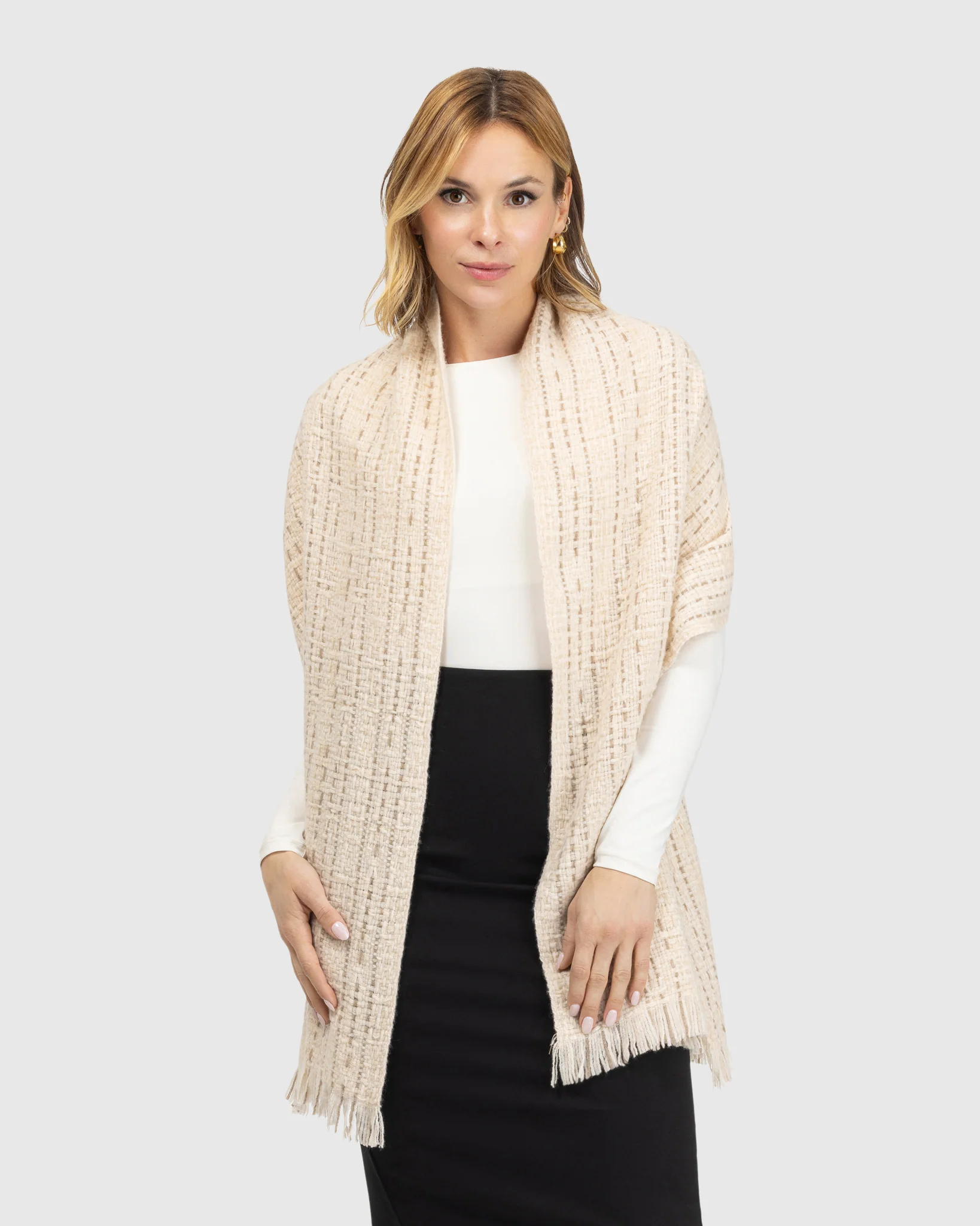 KNIT WOOL SHAWL - Image 6