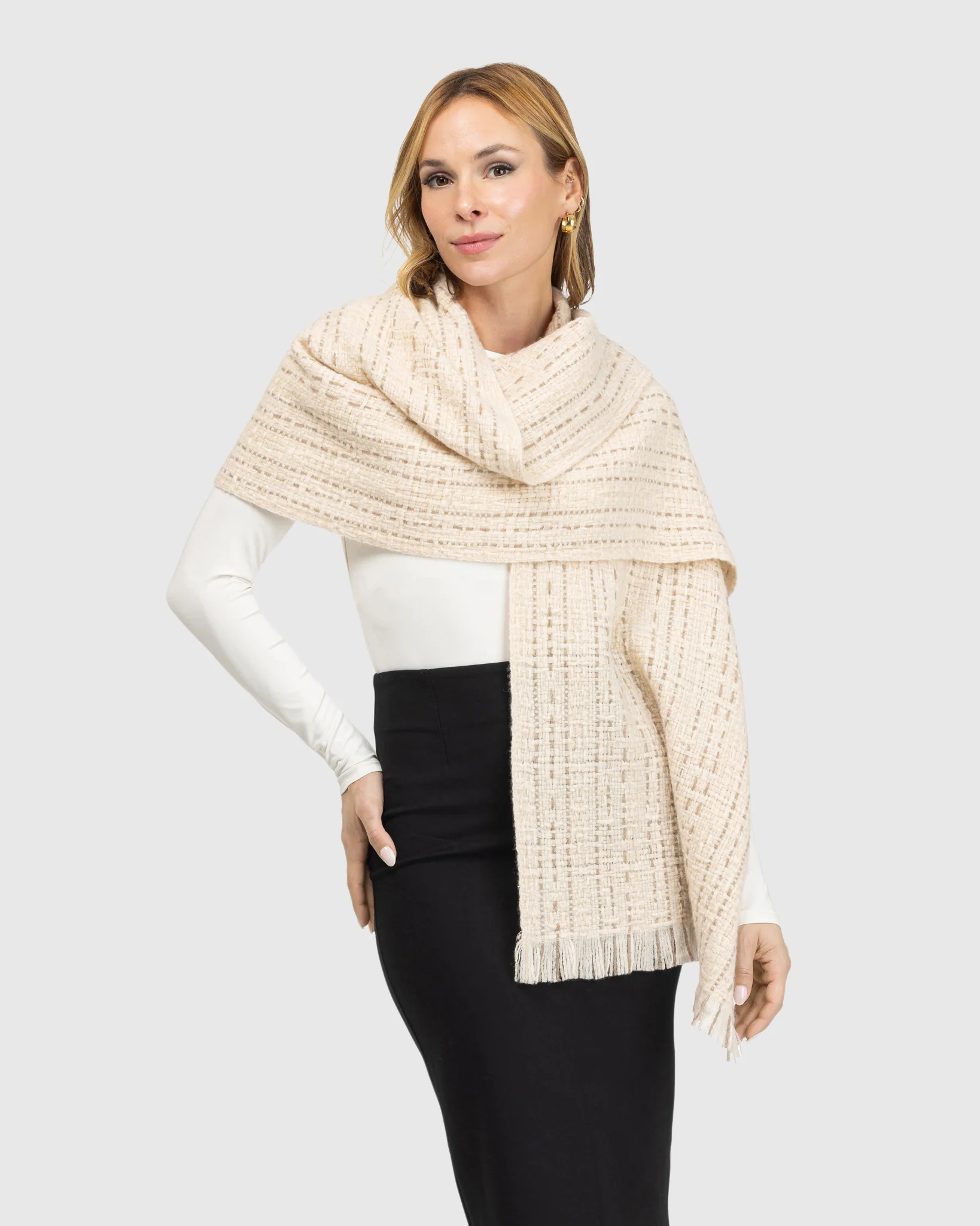 KNIT WOOL SHAWL - Image 7