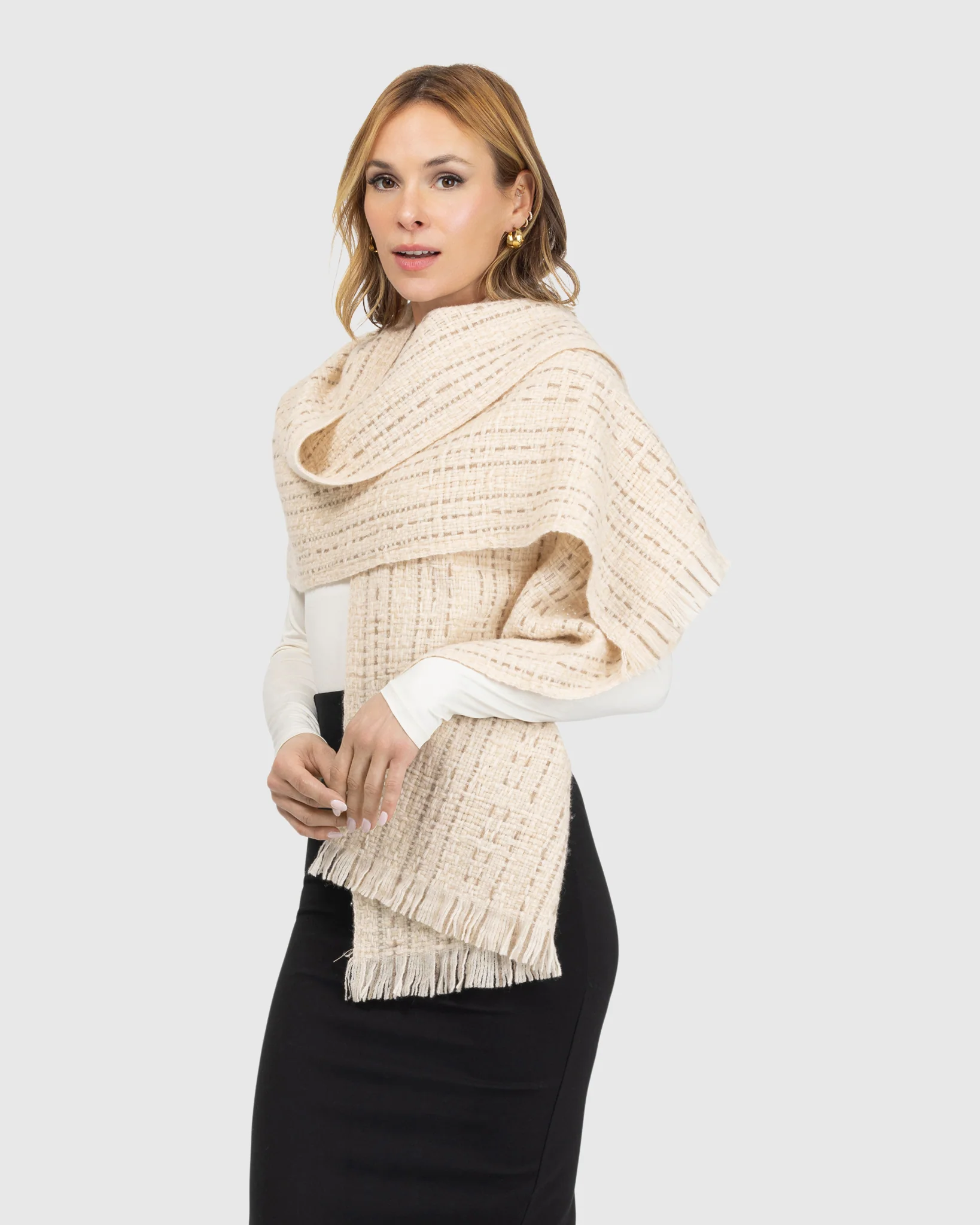 KNIT WOOL SHAWL - Image 8