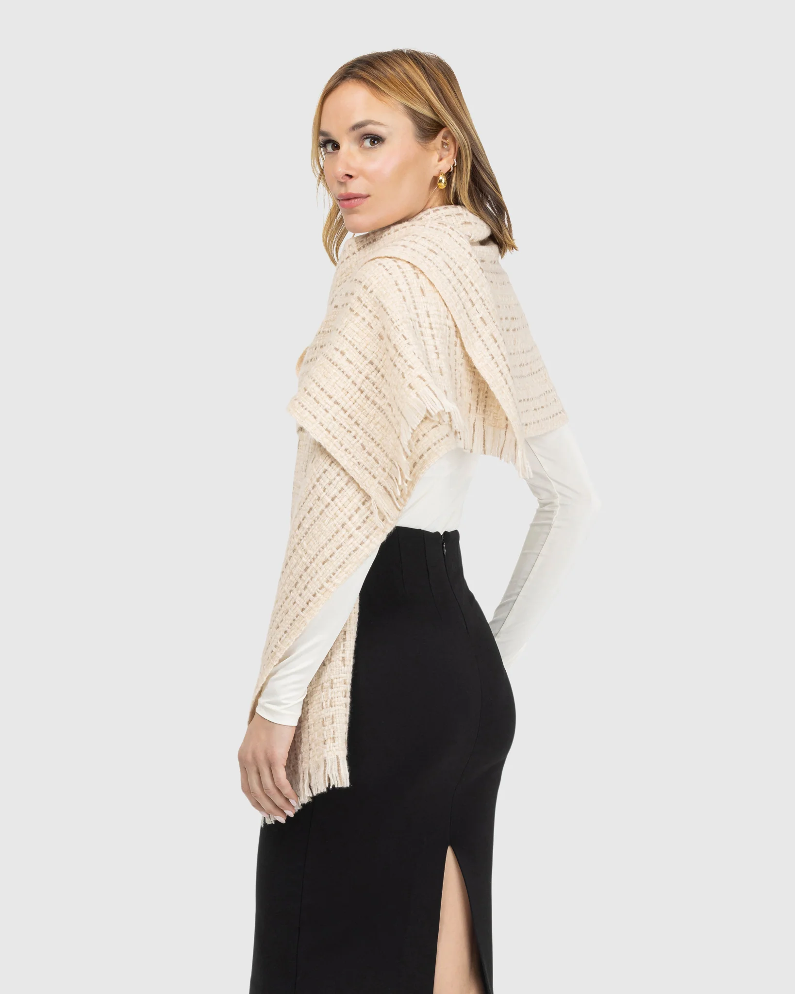 KNIT WOOL SHAWL - Image 9