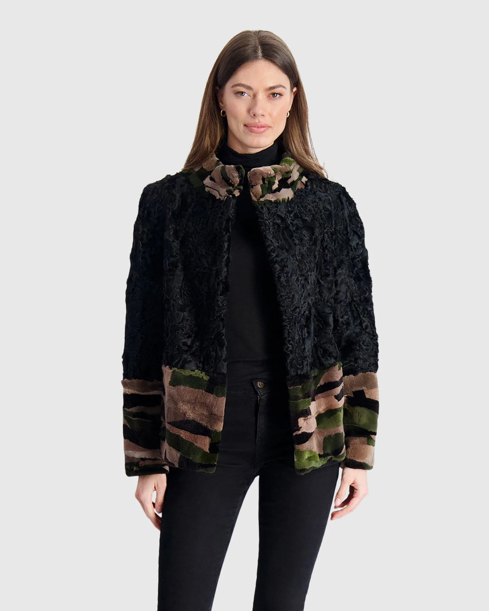 LAMB AND MINK SECTIONS JACKET - Image 3